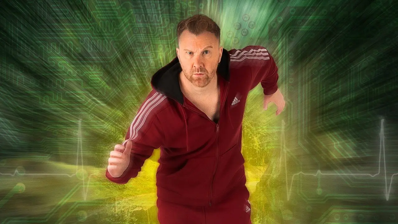 Jason Byrne is... The Ironic Bionic Man backdrop