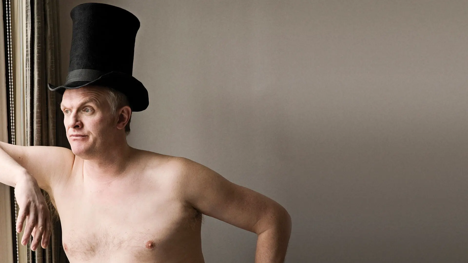 Greg Davies: Firing Cheeseballs at a Dog backdrop