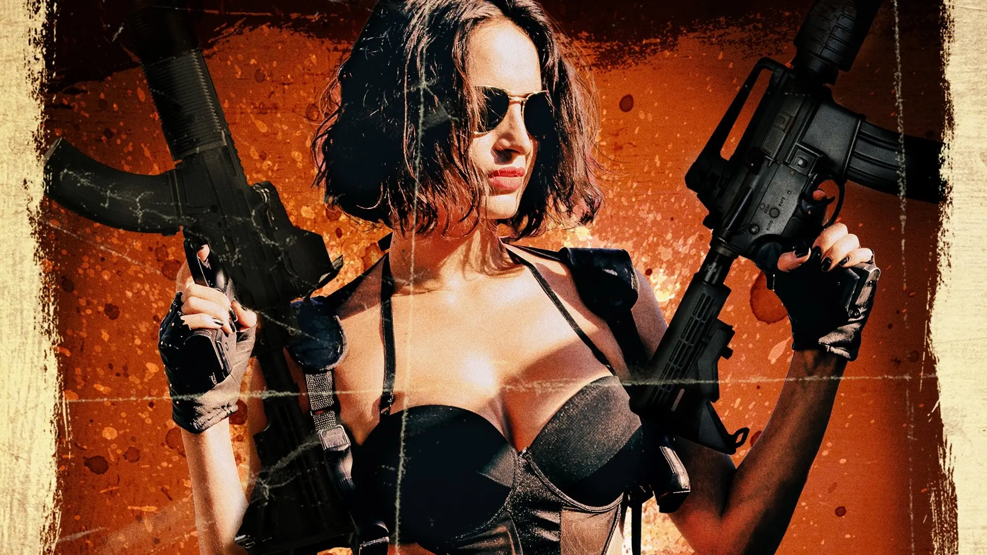 Bring Me the Head of the Machine Gun Woman backdrop
