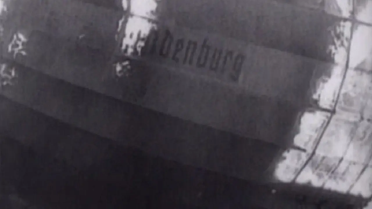 The Hindenburg backdrop
