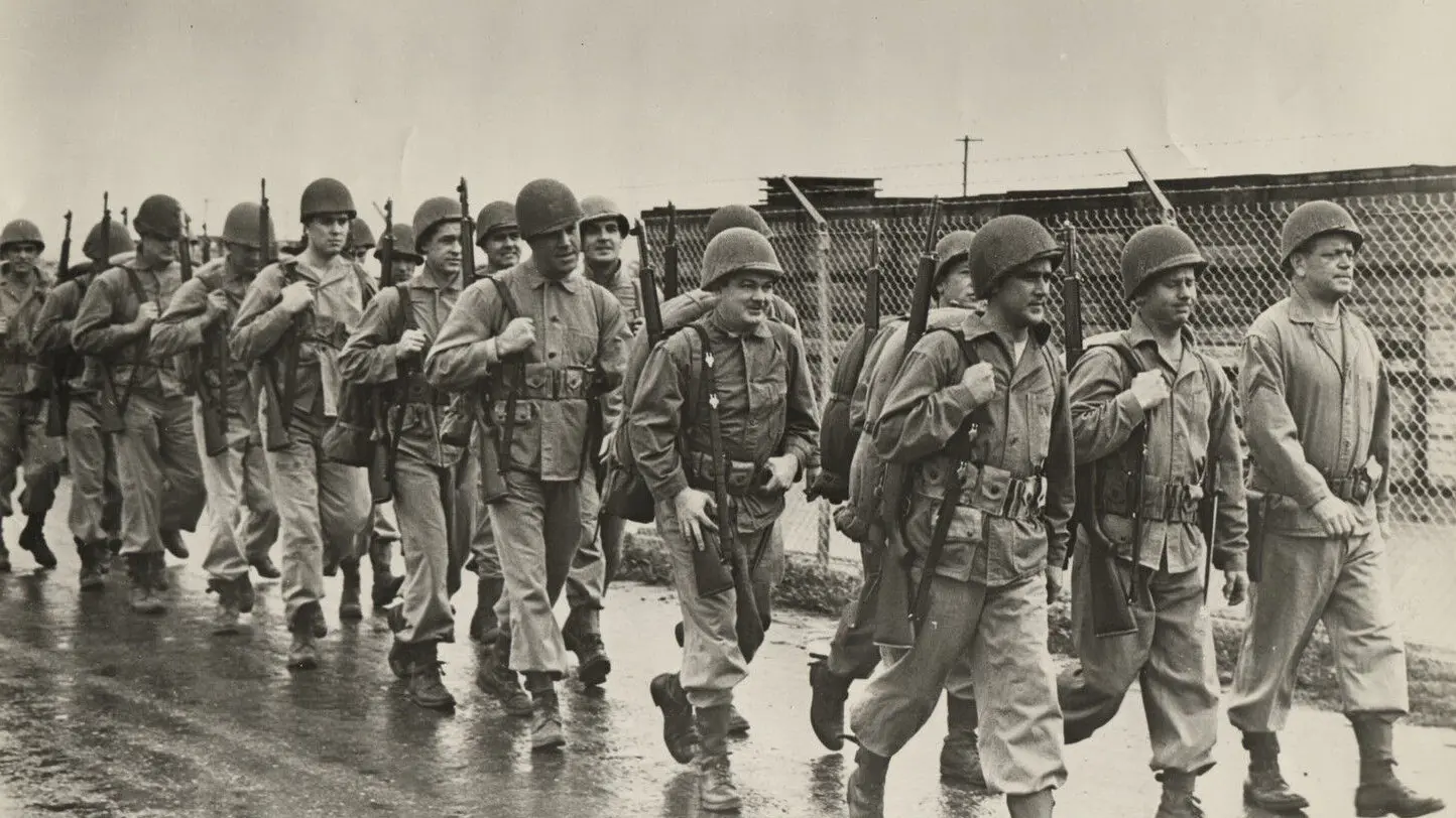 Here Come the Marines backdrop