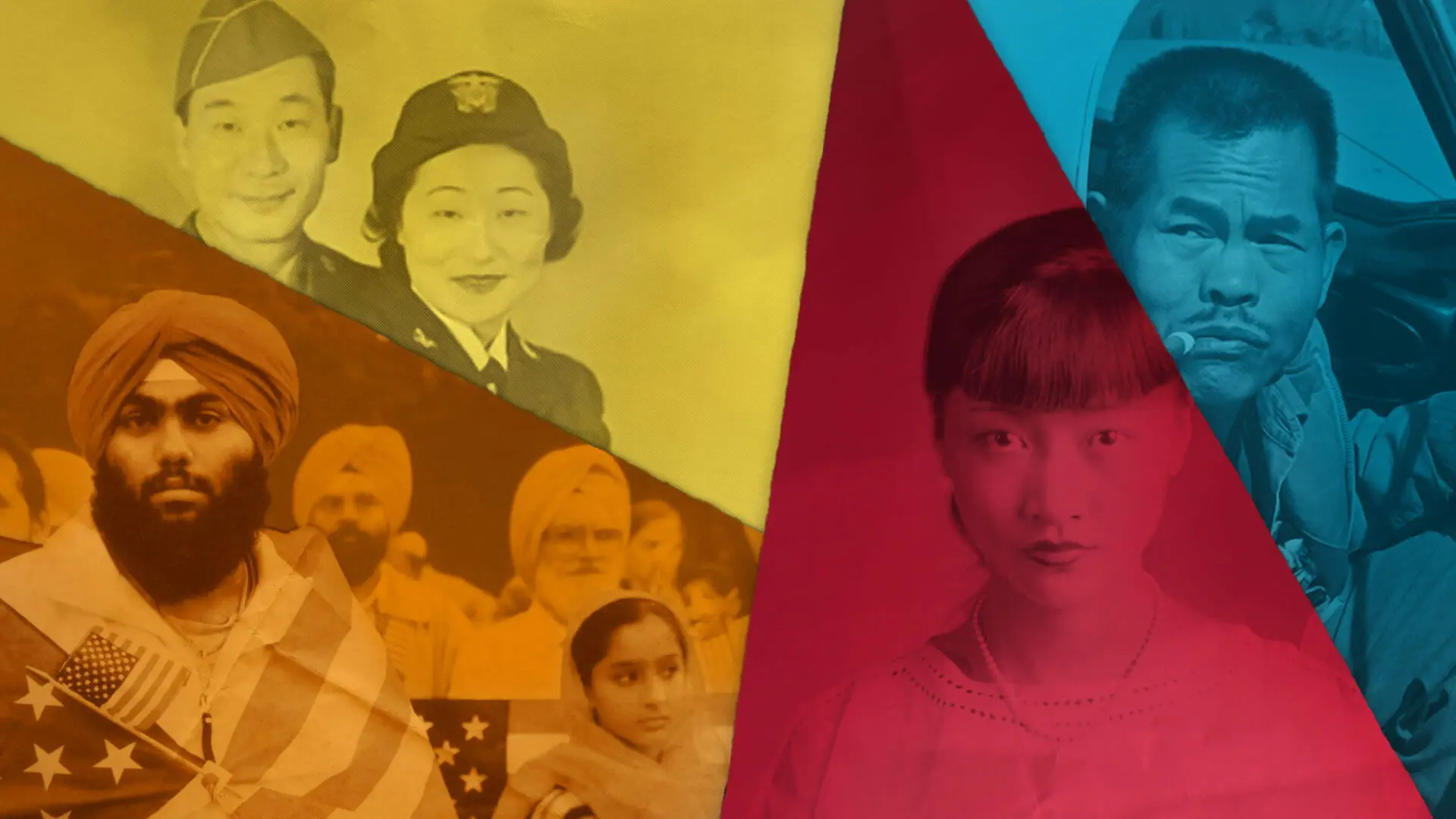 Asian Americans backdrop