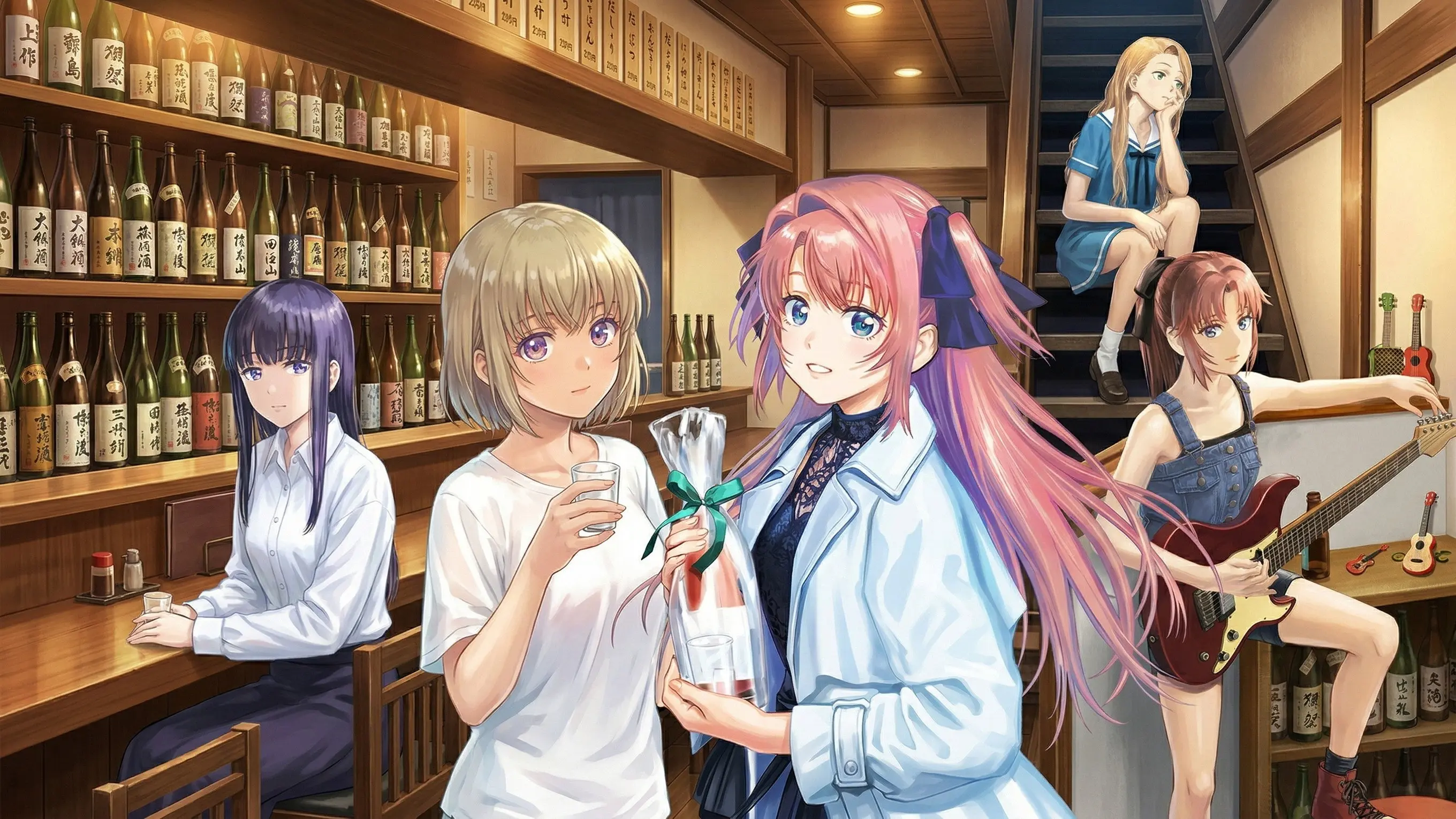 Botan Kamiina Fully Blossoms When Drunk backdrop