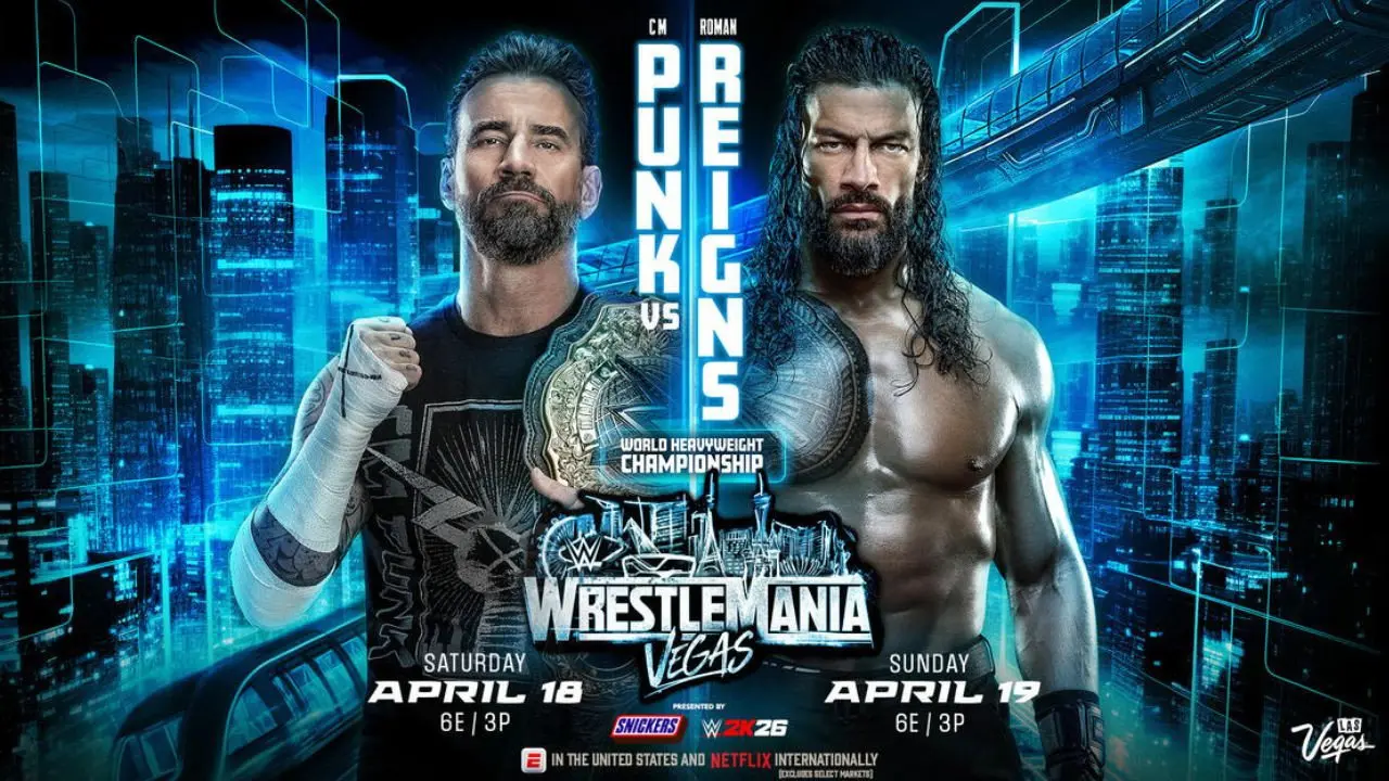 WWE WrestleMania 42 – Sunday backdrop