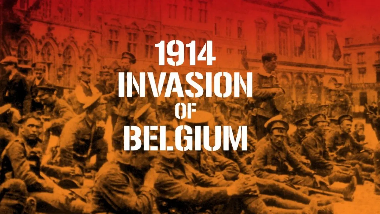 1914 invasion of Belgium backdrop