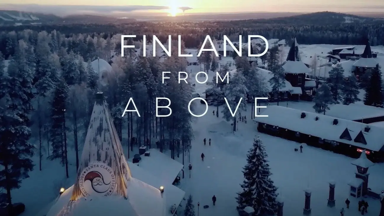 Finland from above backdrop