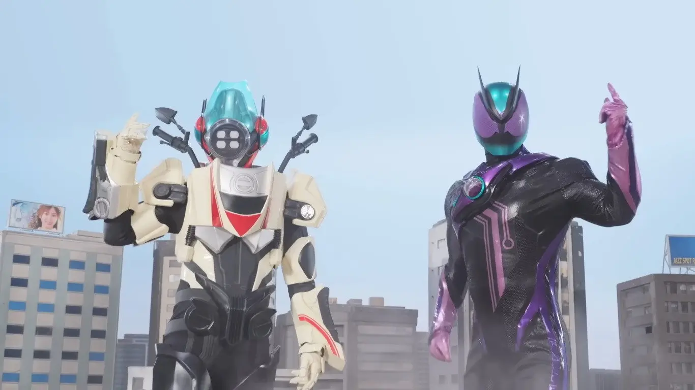 Kamen Rider ZEZTZ: Send 'Em Flying! Giant Robot CODE Zeroider!! backdrop