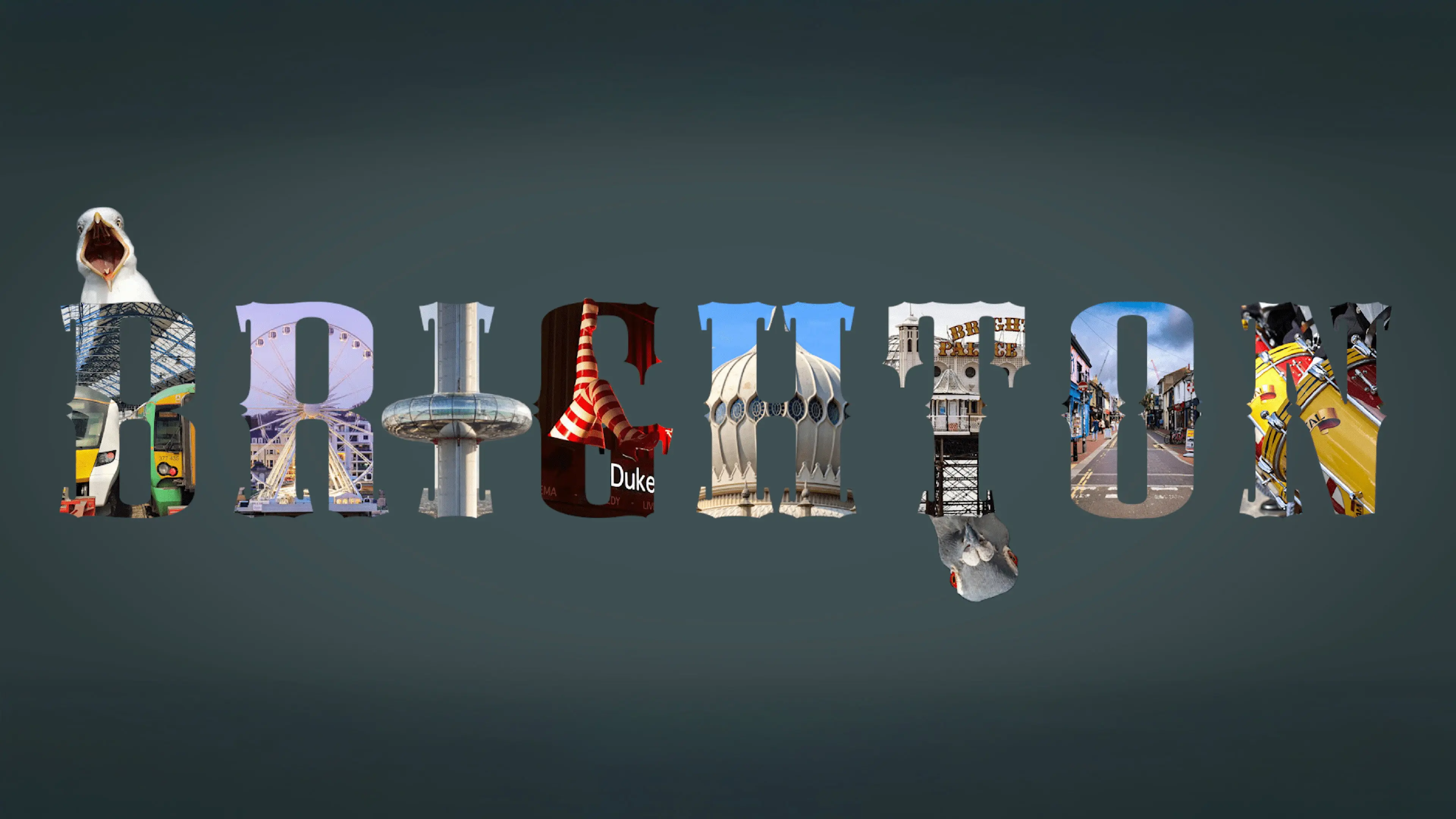 Brighton: A Bird's Eye View backdrop