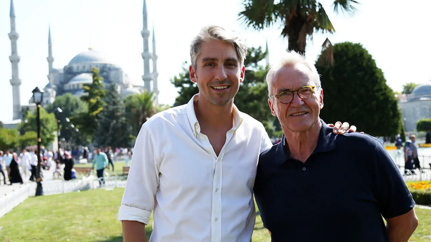 Larry and George Lamb Turkey A to B backdrop