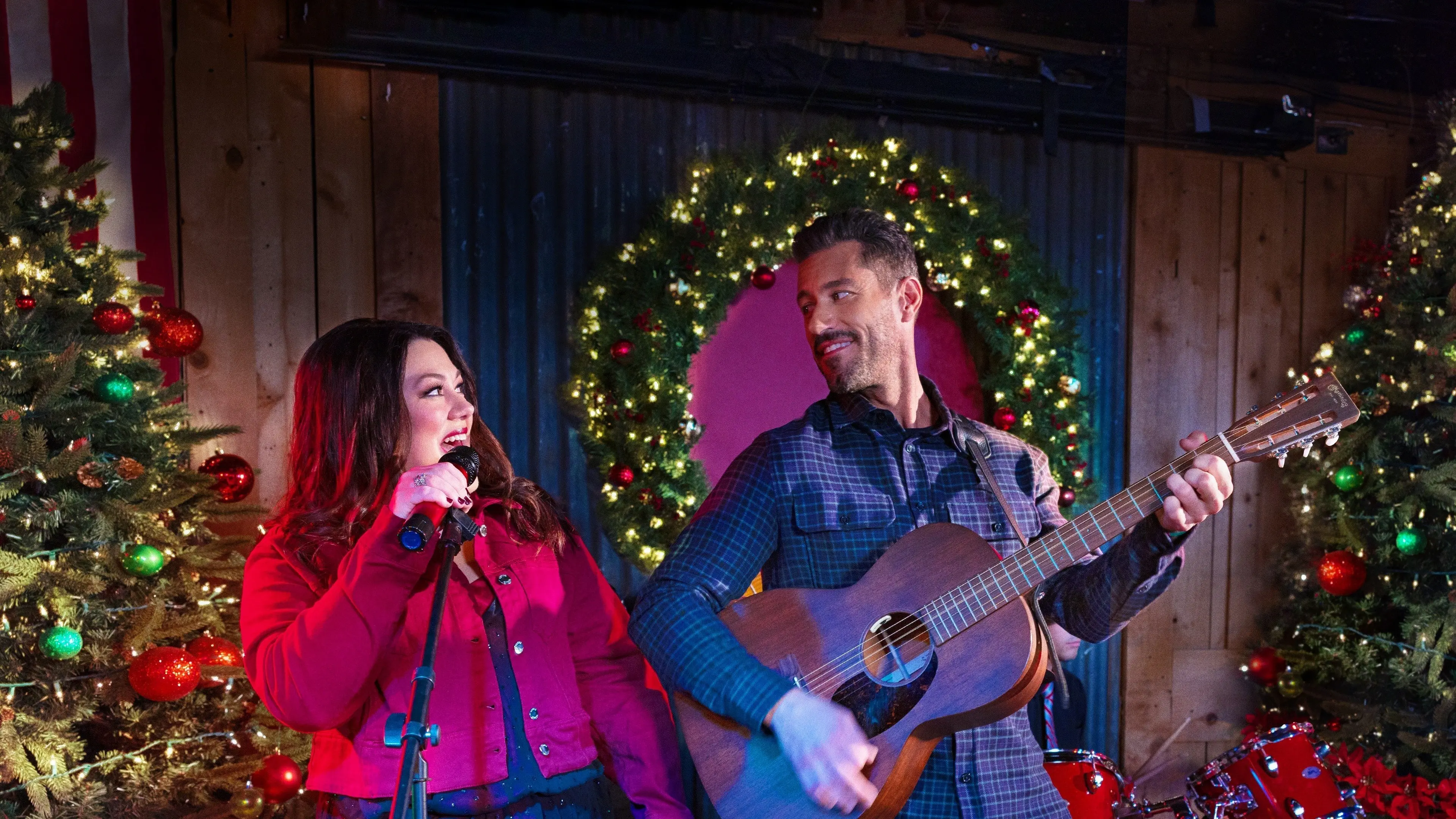 A Country Christmas Harmony backdrop