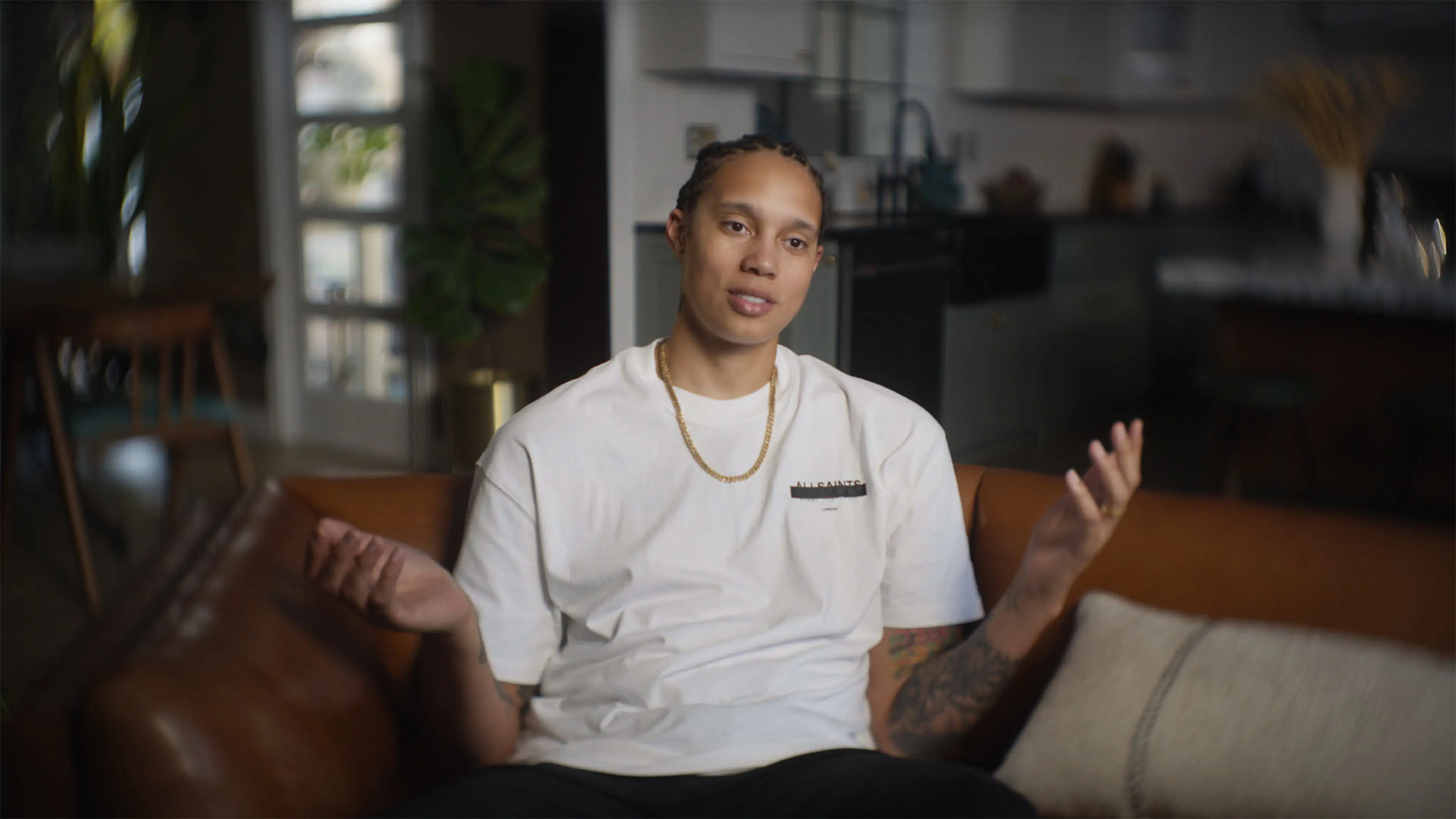 The Brittney Griner Story backdrop