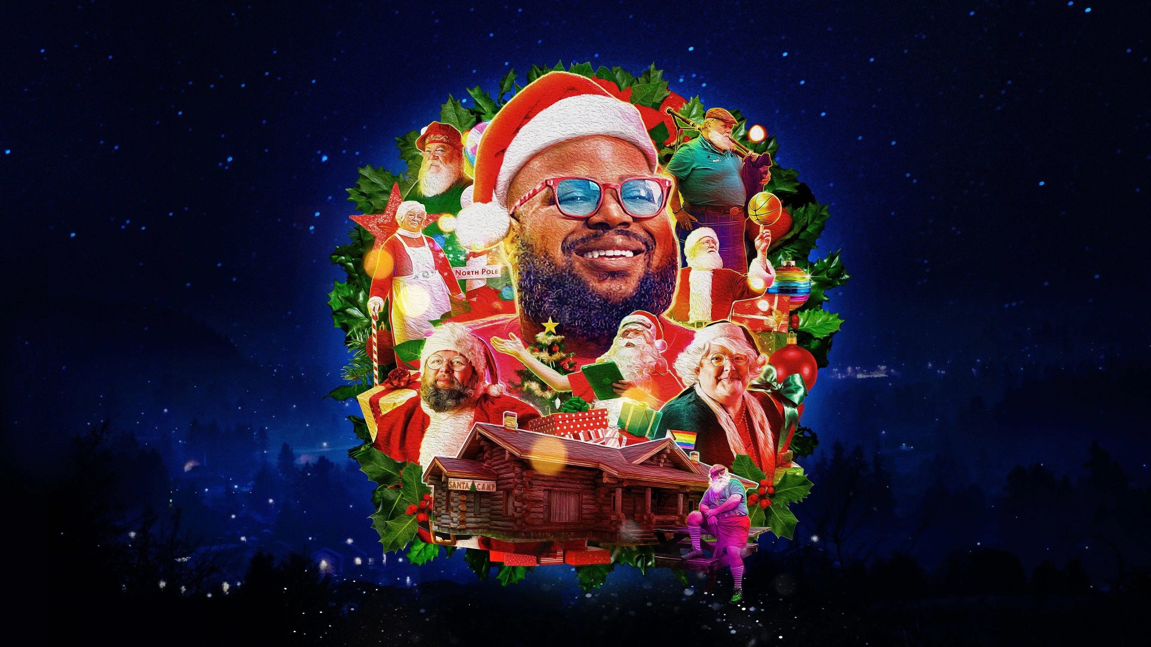 Santa Camp backdrop