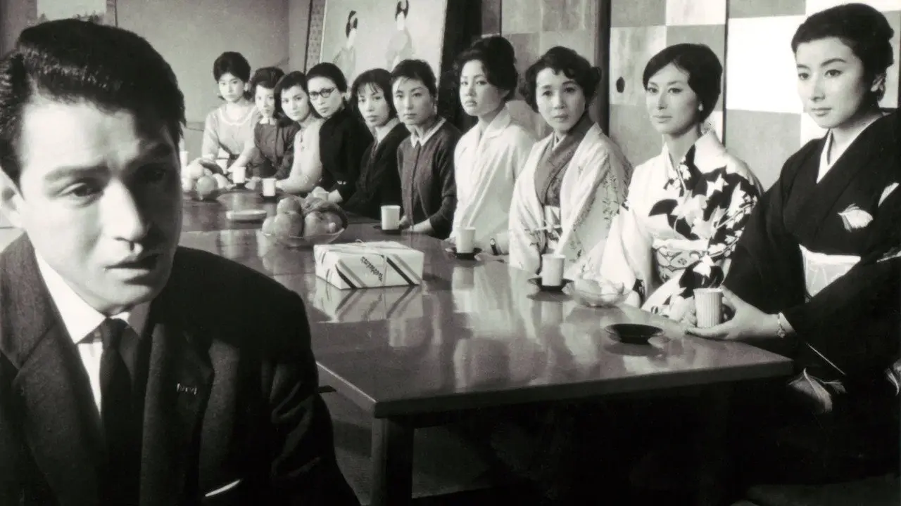 Ten Women in Black backdrop