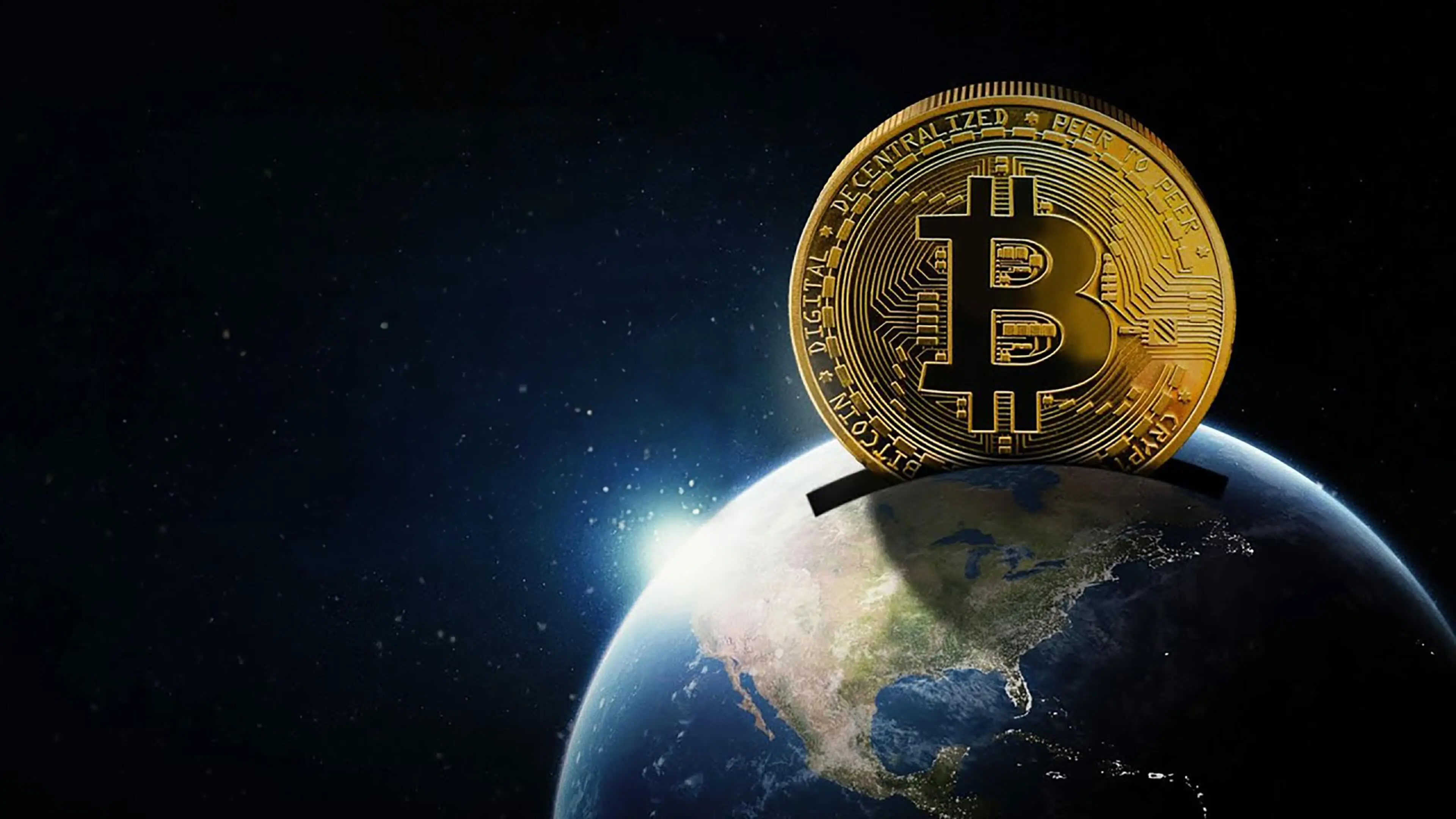 God Bless Bitcoin backdrop