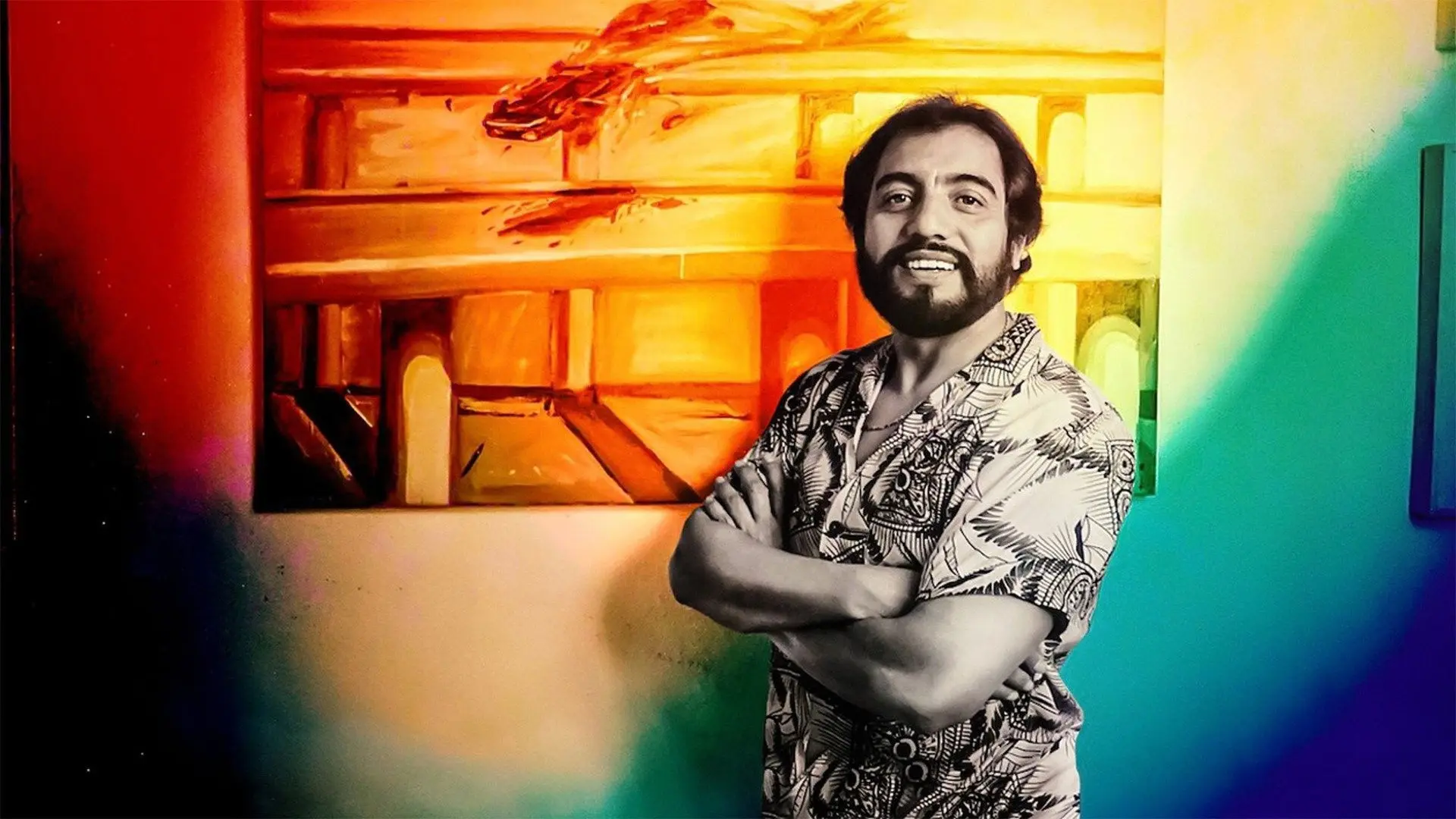 Carlos Almaraz: Playing with Fire backdrop