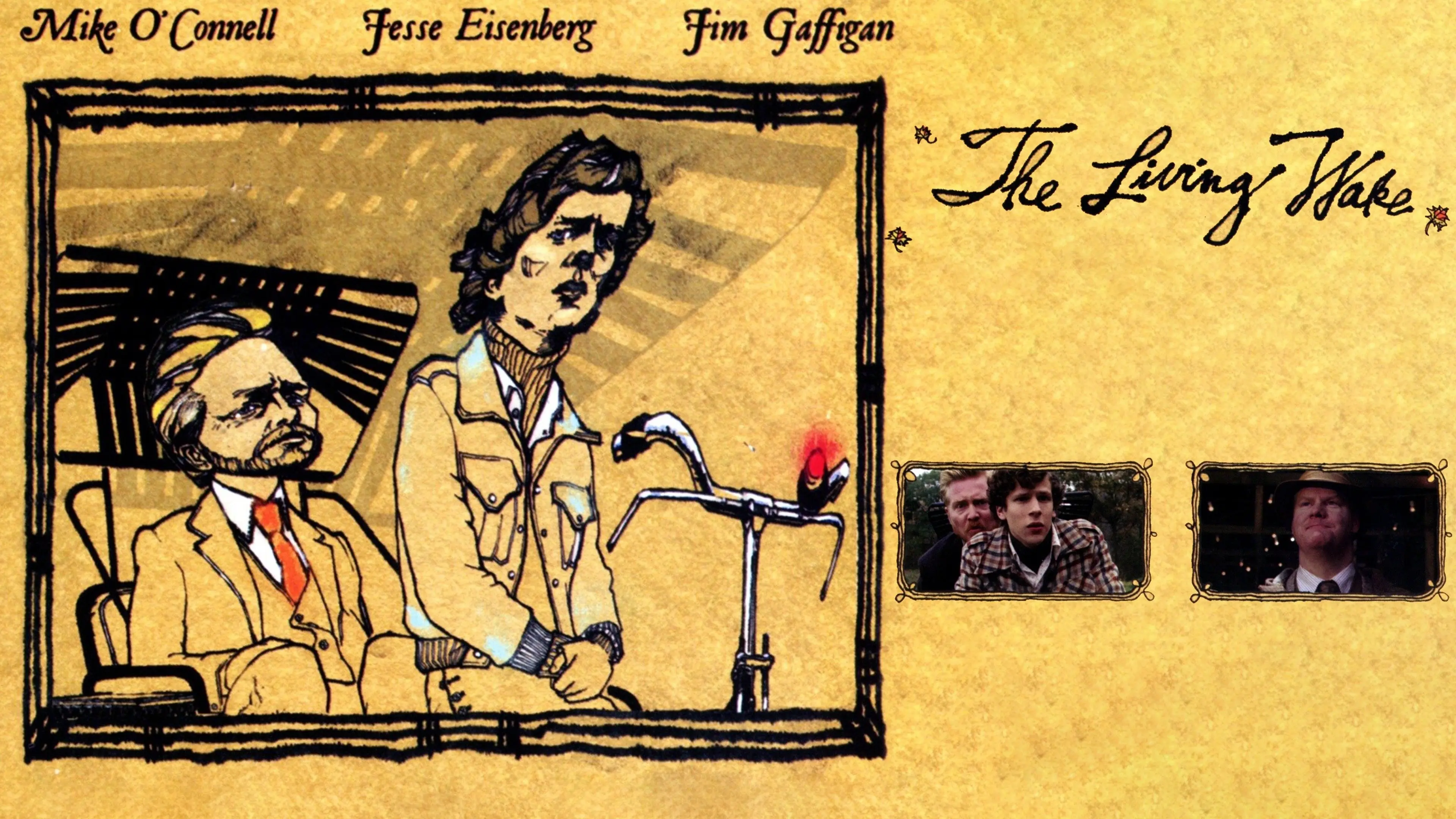 The Living Wake backdrop