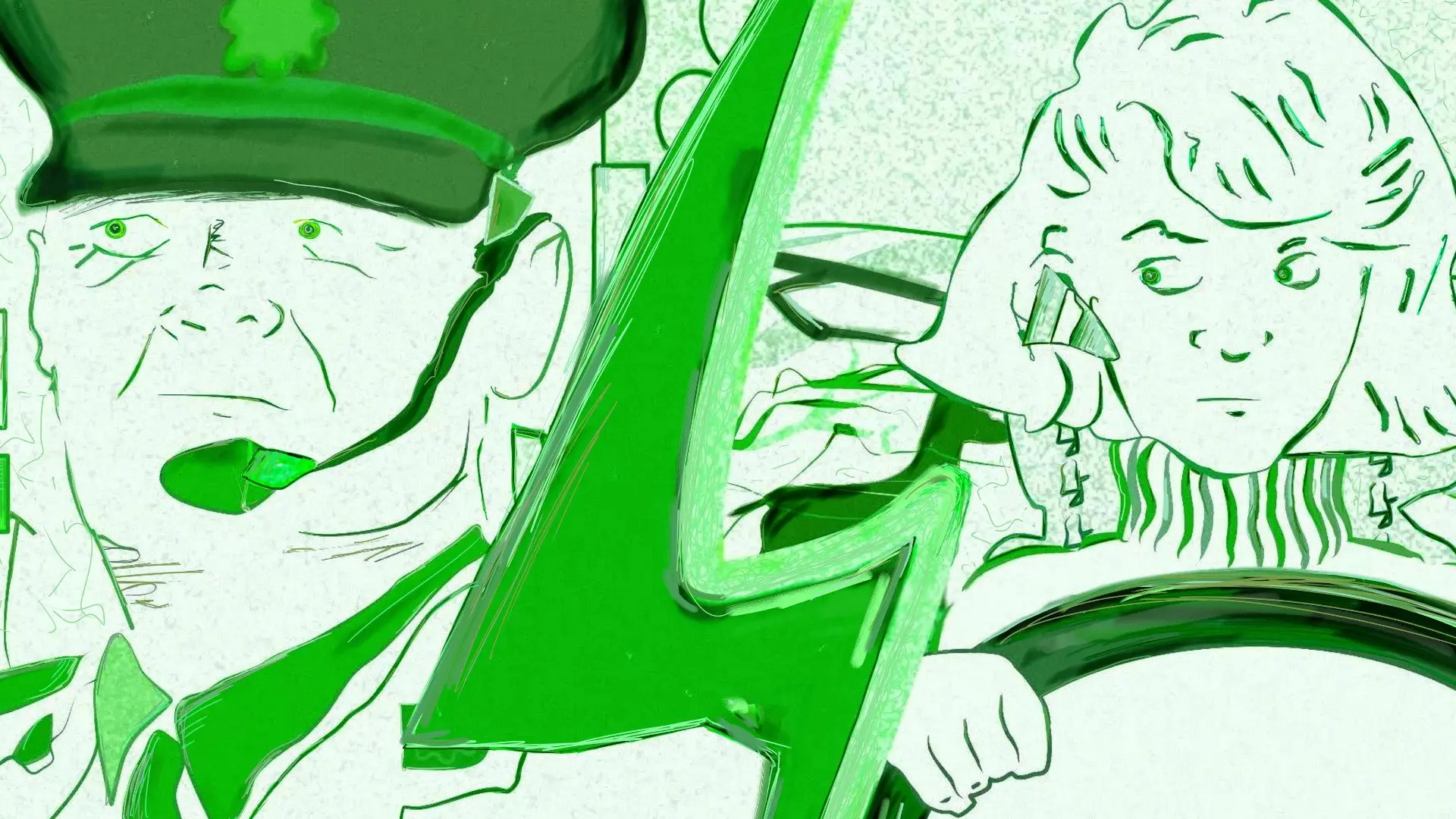 The Green Marker Scare backdrop