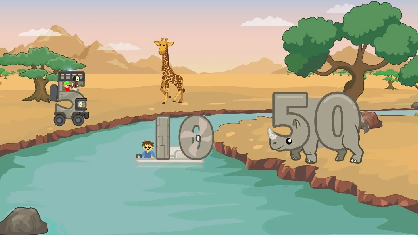 Meet the Math Facts - Multiplication & Division Level 2 backdrop