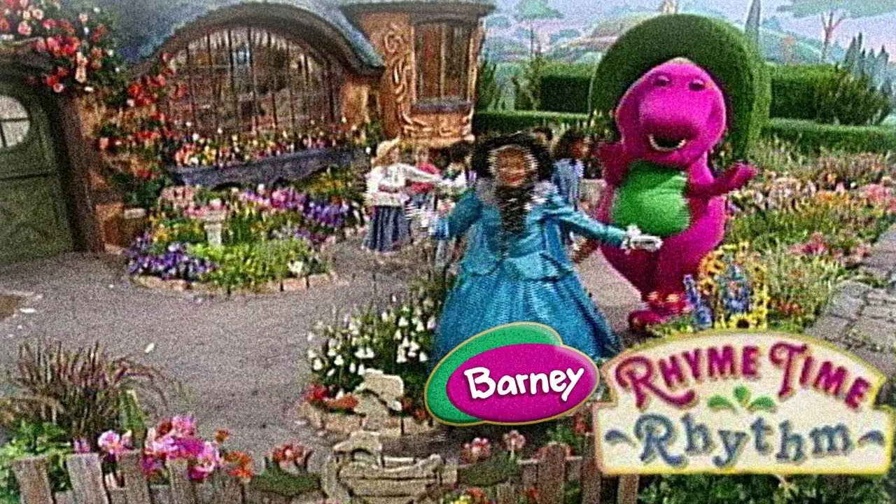 Barney's Rhyme Time Rhythm backdrop