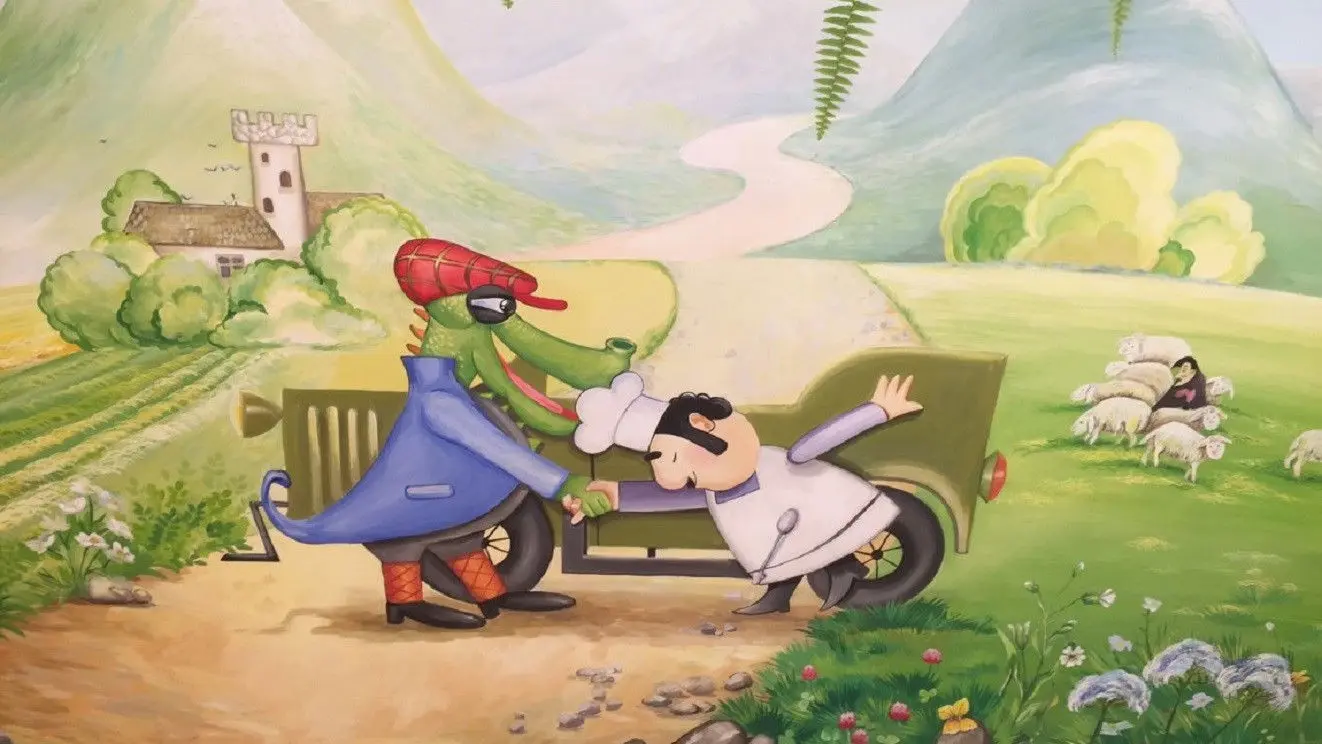 The Abduction of Balthazar Sponge backdrop