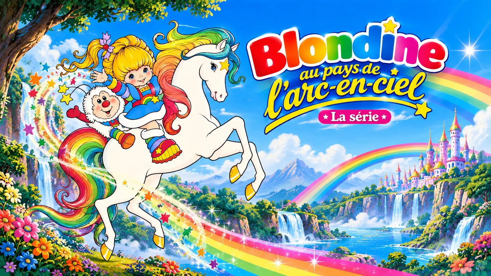 Rainbow Brite backdrop