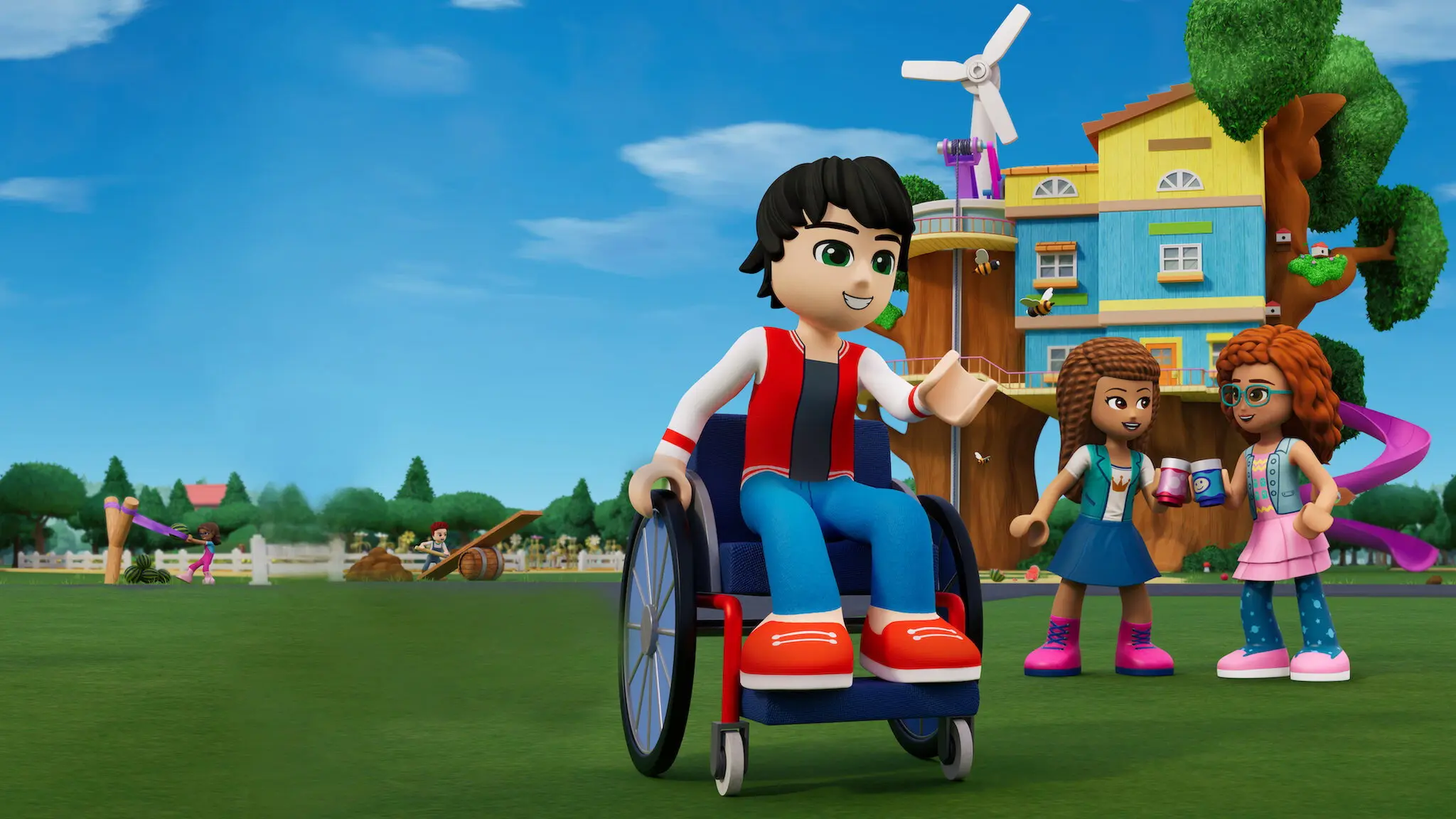 LEGO Friends Heartlake Stories backdrop