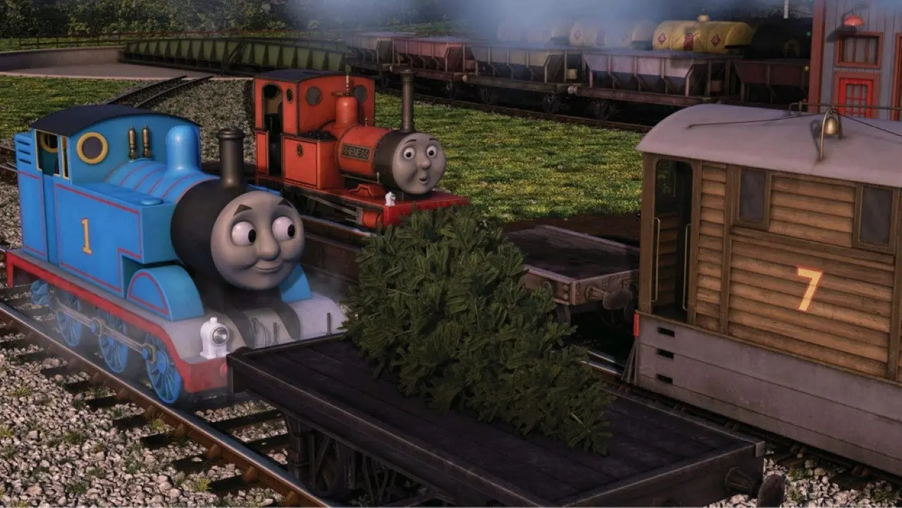 Thomas & Friends: A Very Thomas Christmas backdrop
