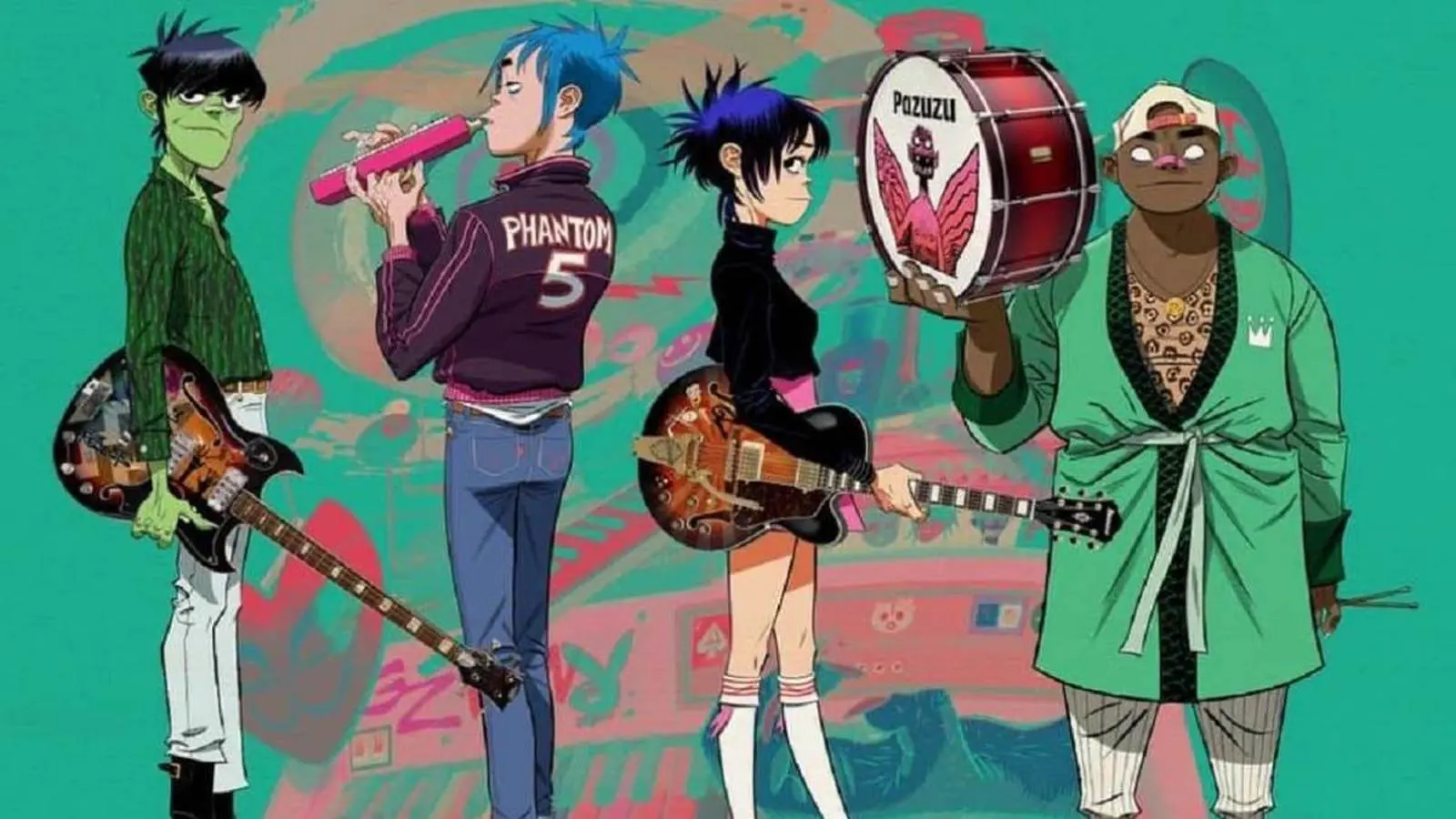 Gorillaz | Song Machine Live From Kong backdrop