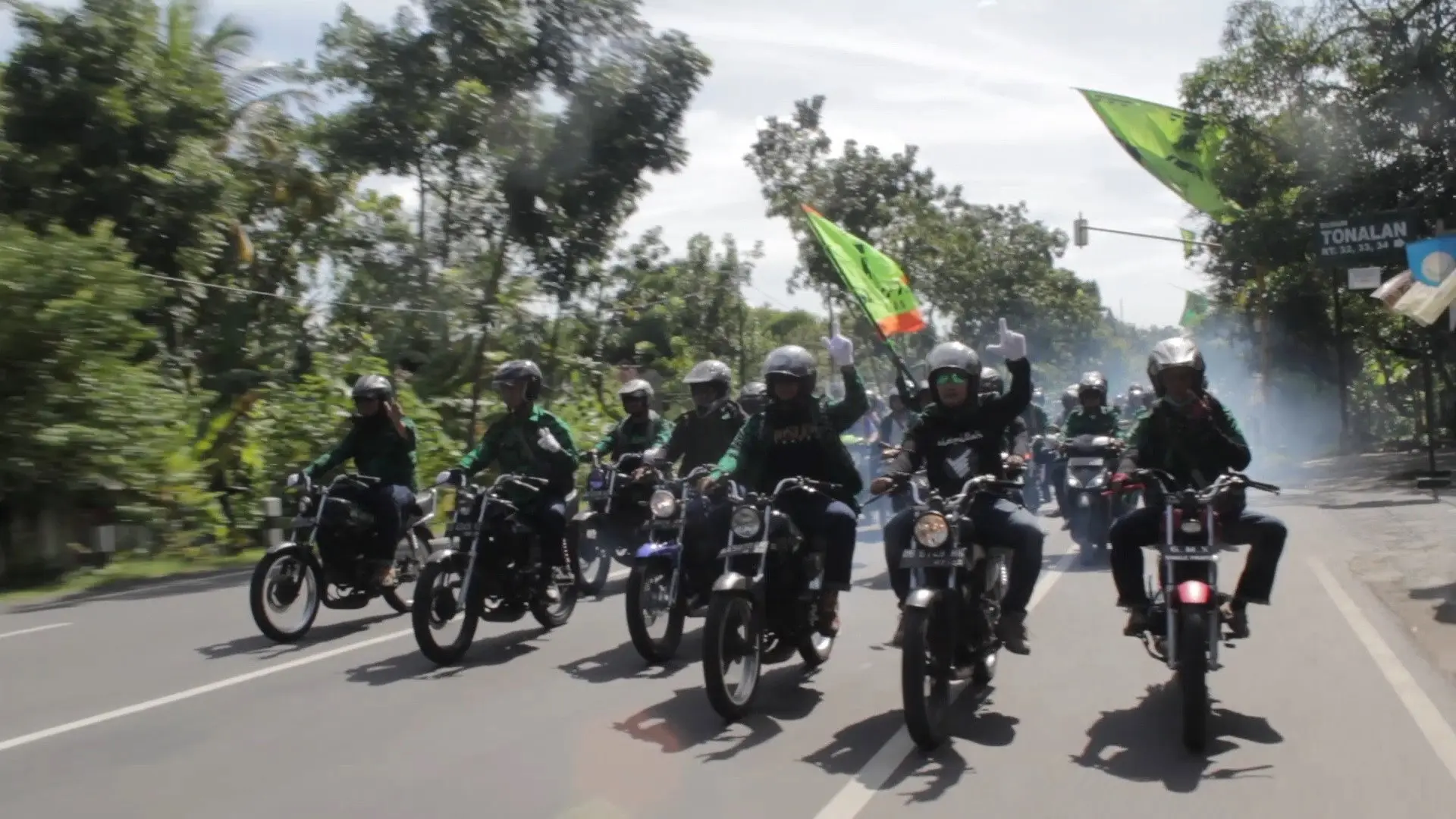 The Green Army backdrop