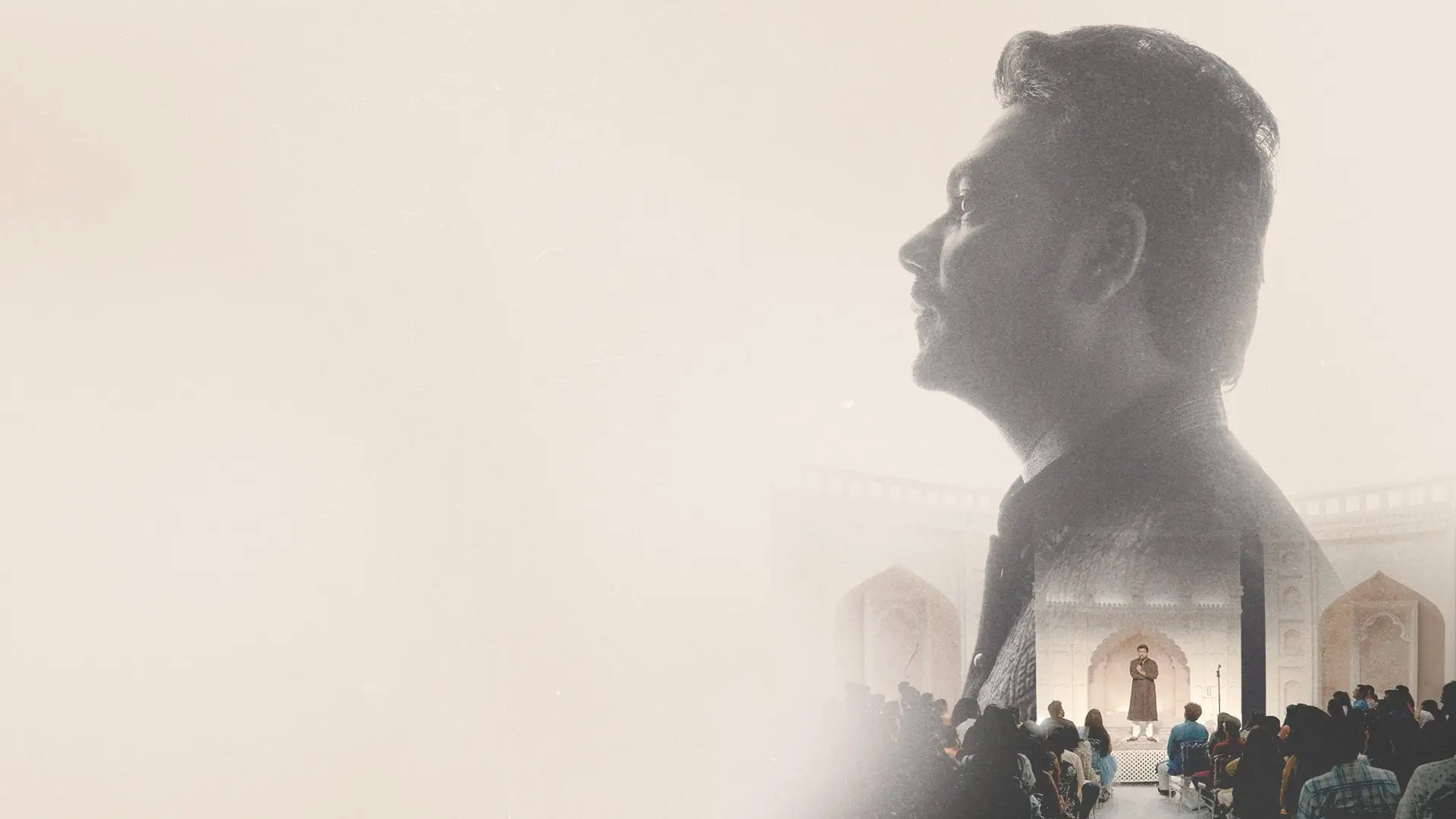 Zakir Khan: Tathastu backdrop