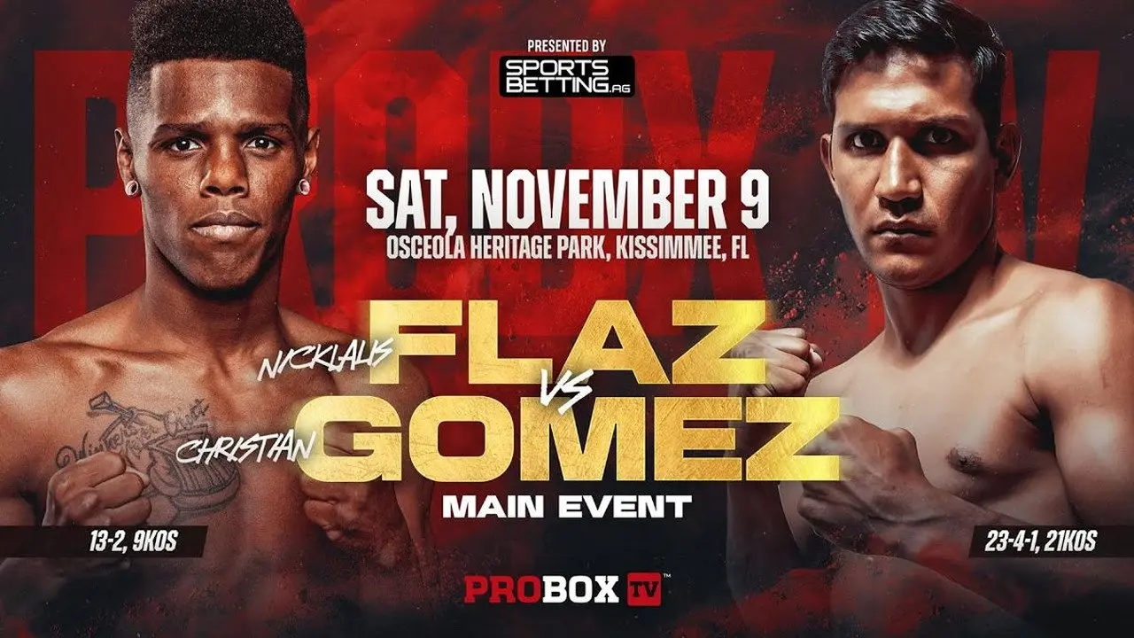 Nicklaus Flaz vs. Christian Gomez backdrop