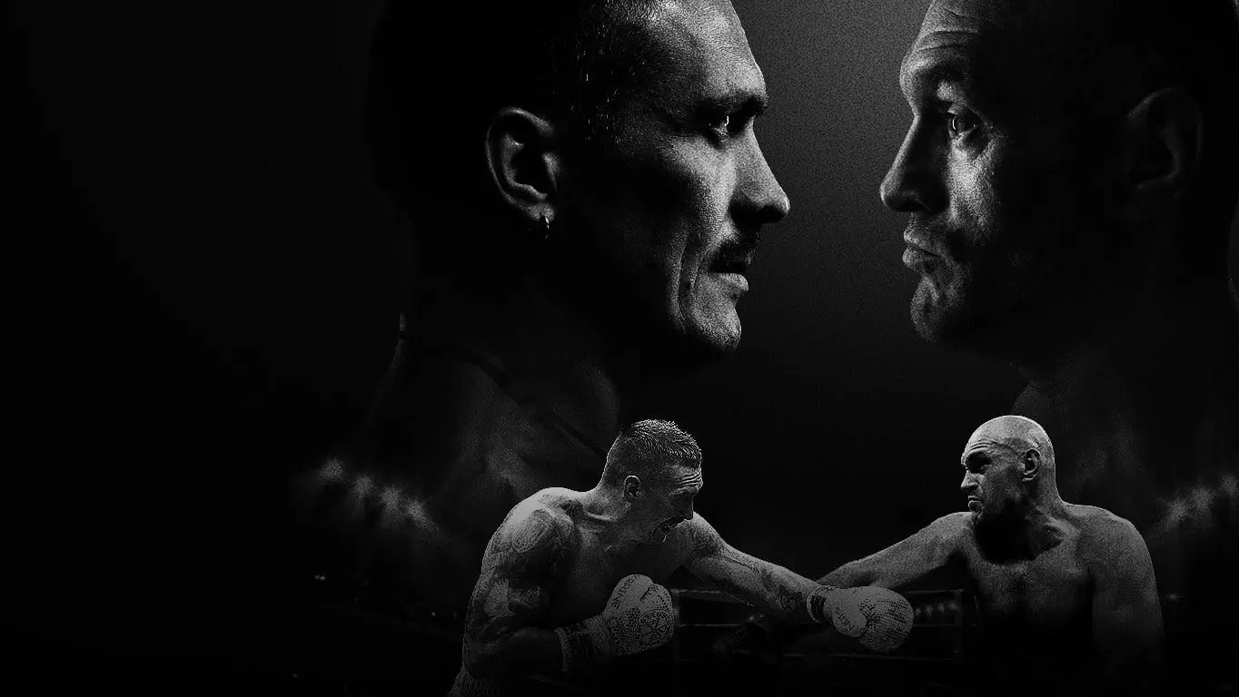 Oleksandr Usyk vs. Tyson Fury II backdrop