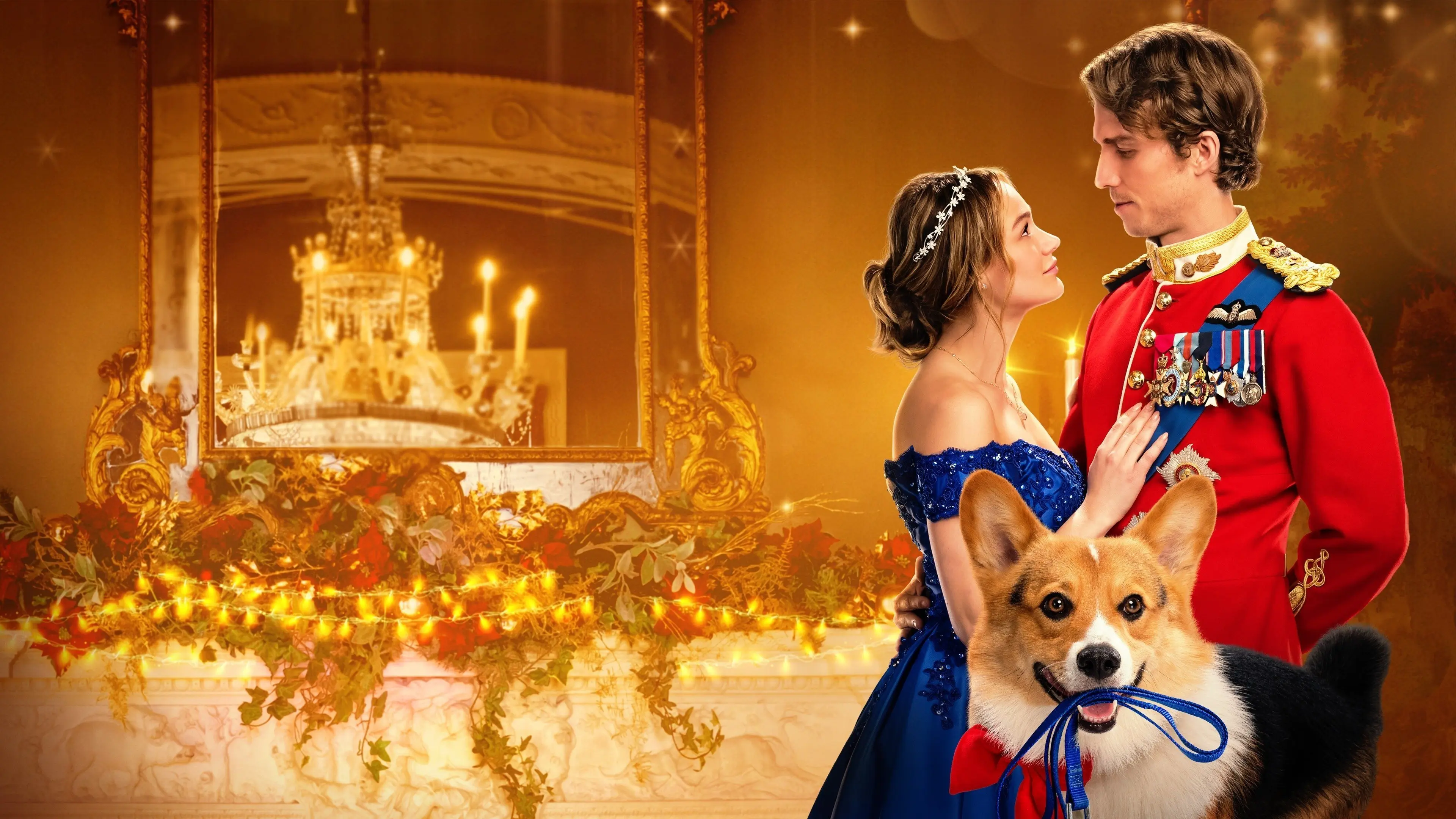 A Royal Corgi Christmas backdrop