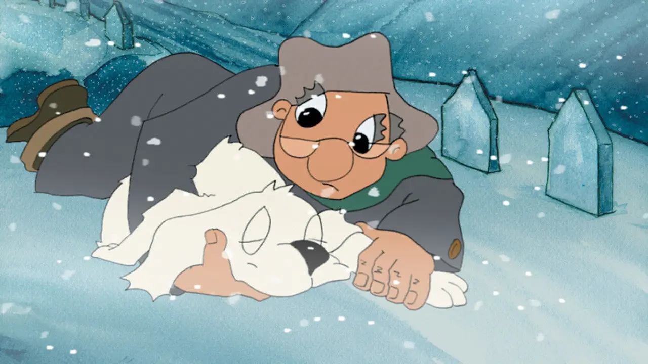 Snowy's Christmas backdrop