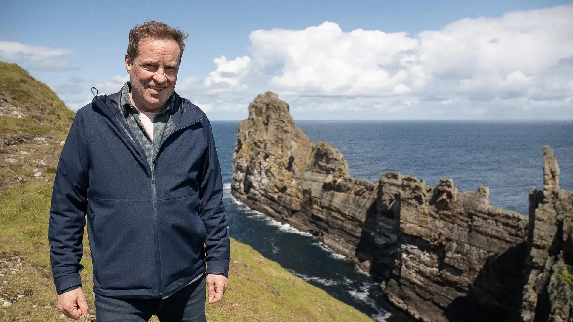 The Emerald Isles with Ardal O'Hanlon backdrop