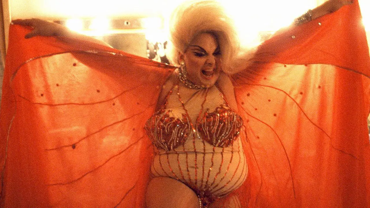 The Neon Woman backdrop