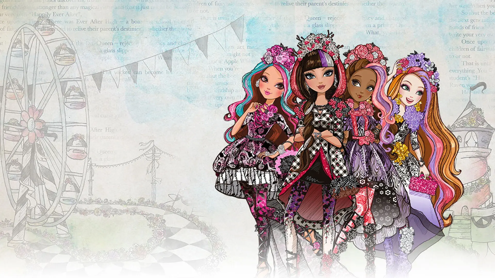 Ever After High: Spring Unsprung backdrop
