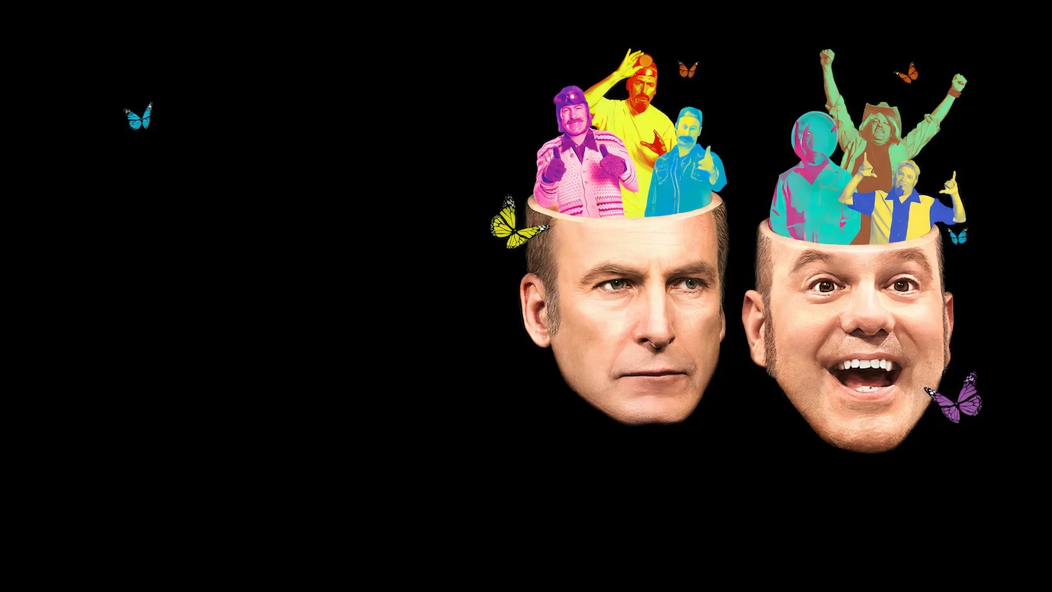 W/ Bob & David backdrop