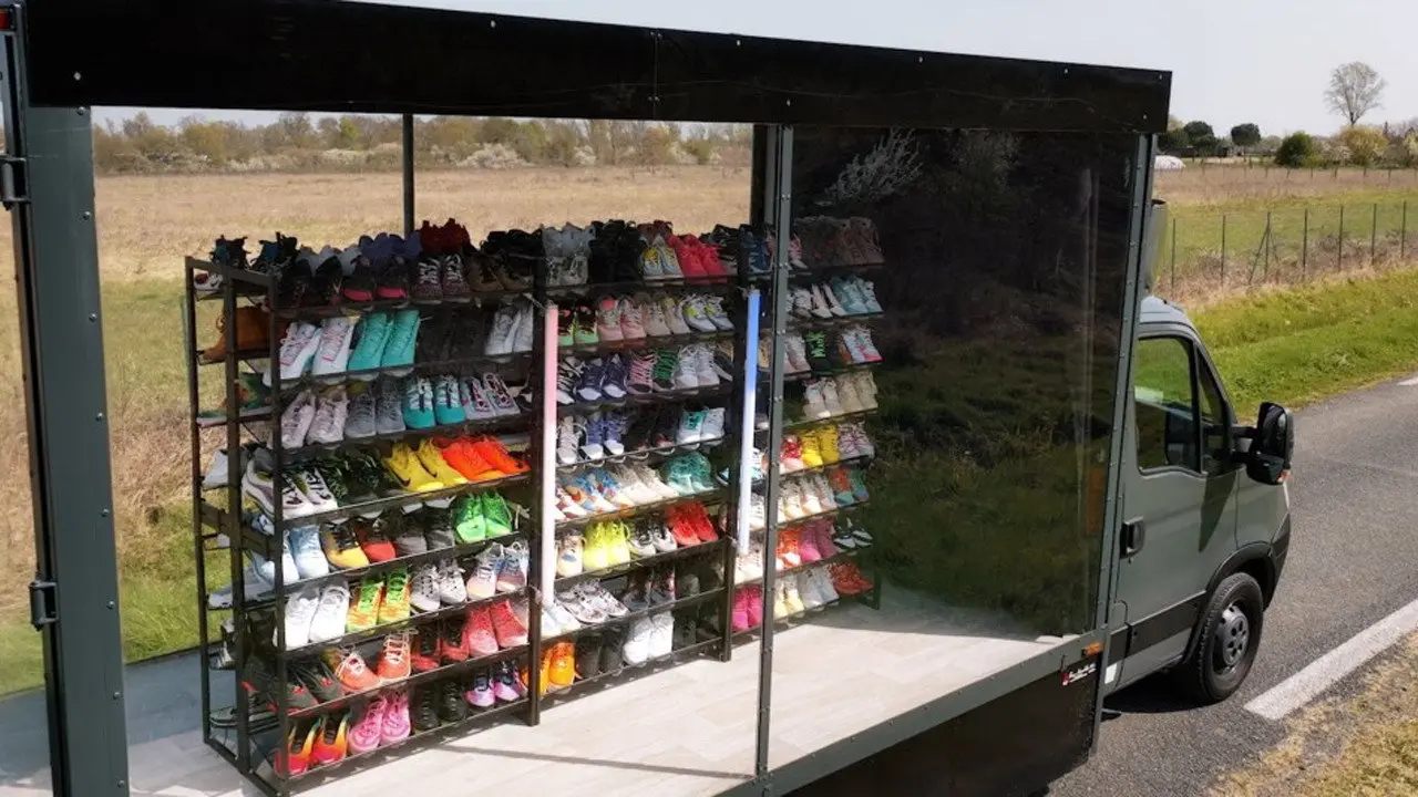 Sneakers backdrop