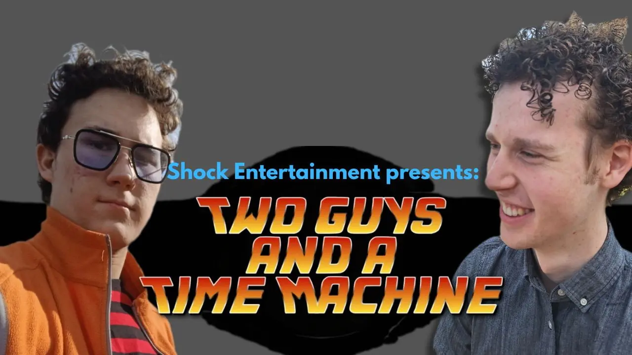 Two Guys and a Time Machine backdrop