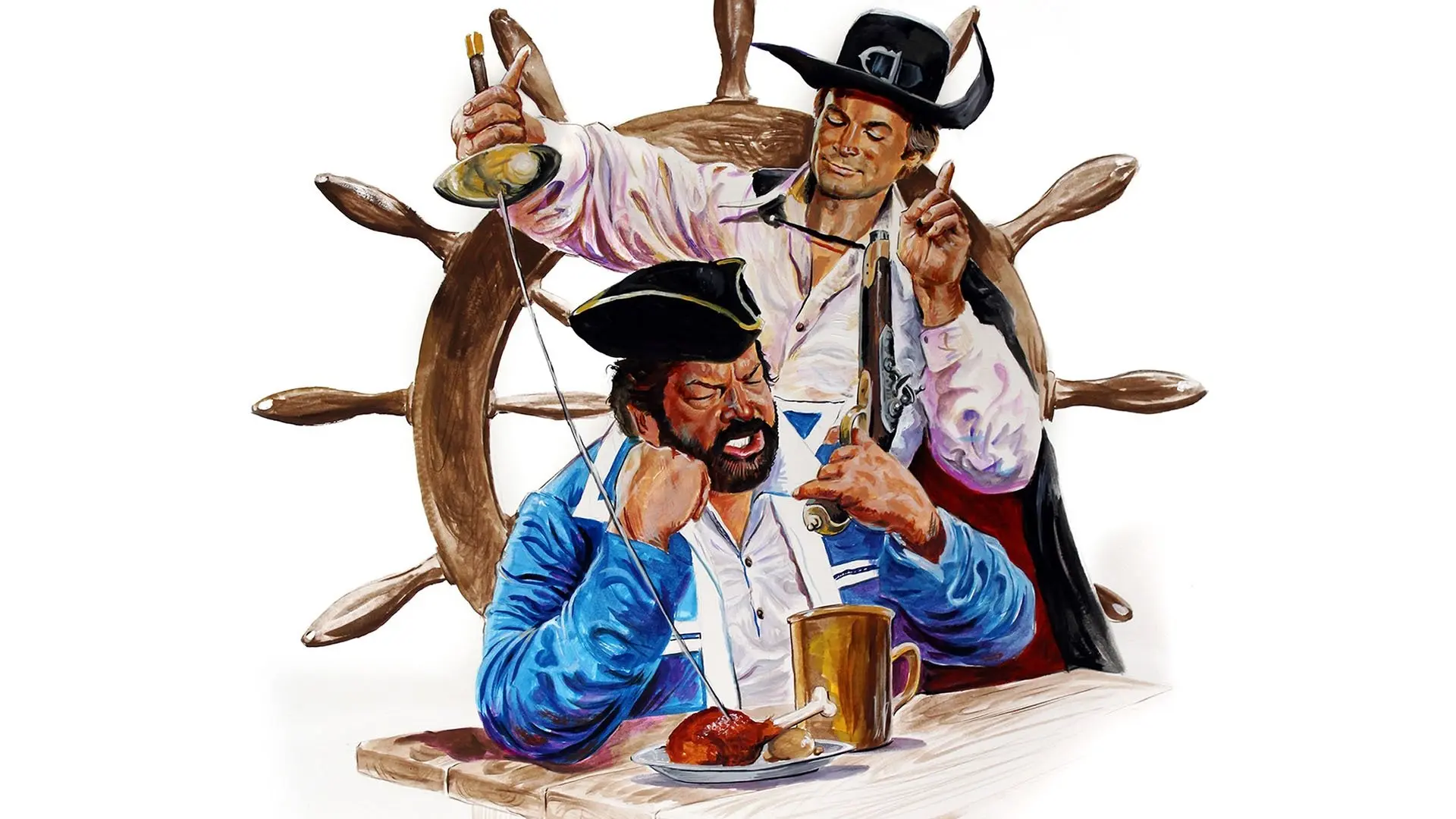 Blackie the Pirate backdrop