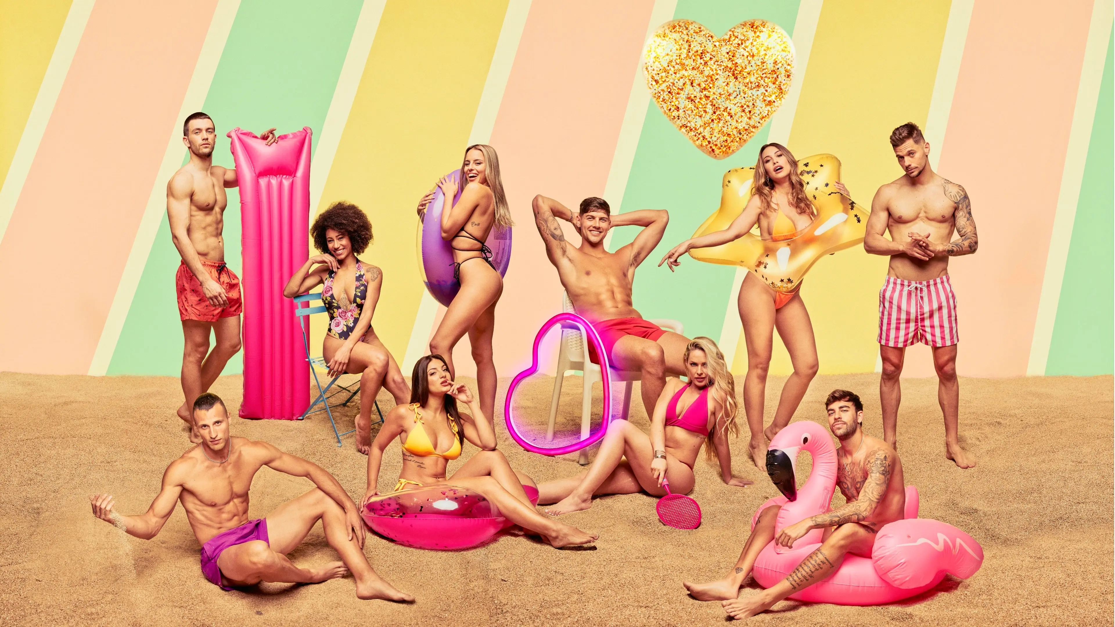 Love Island Spain backdrop