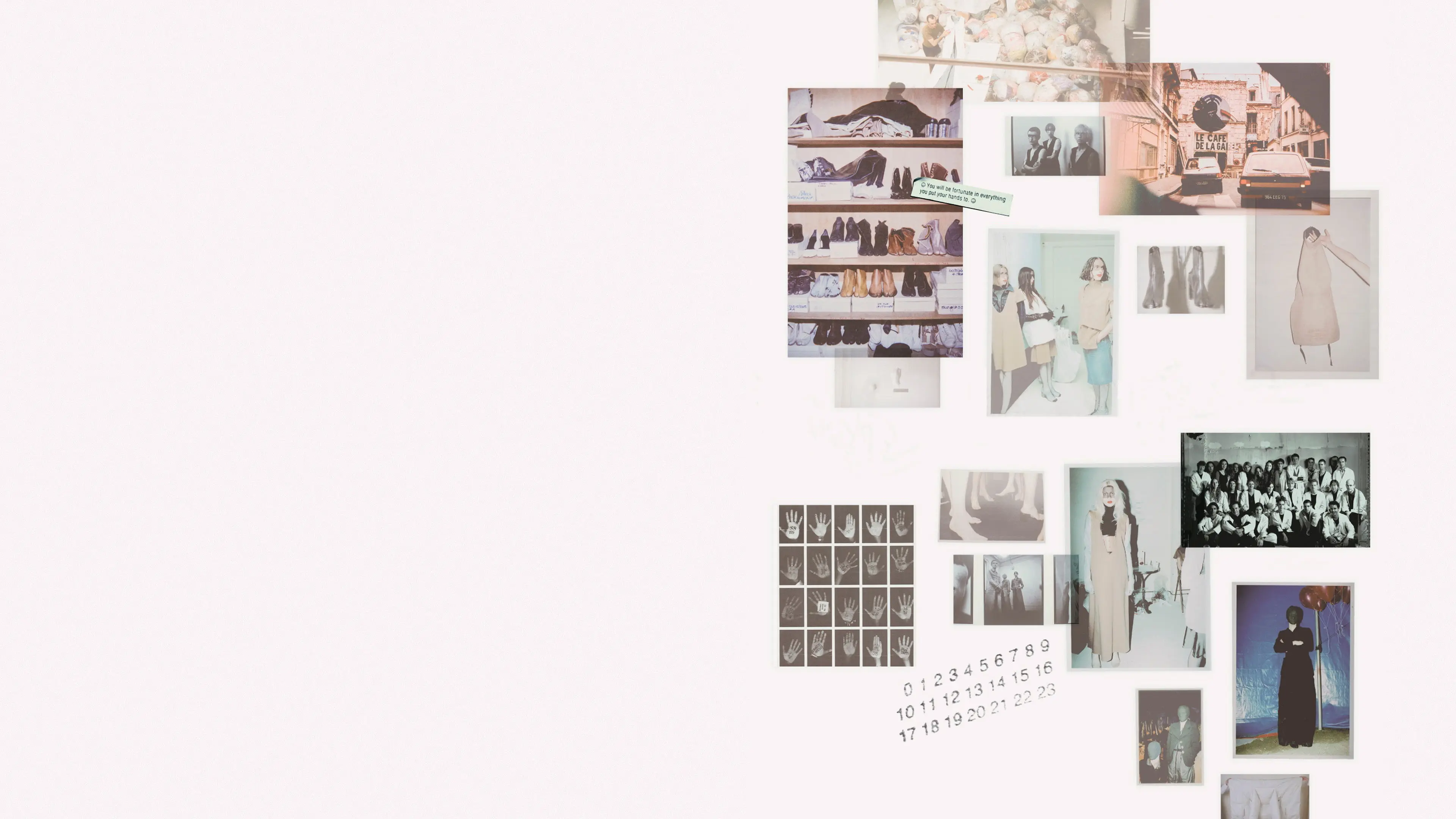 We Margiela backdrop