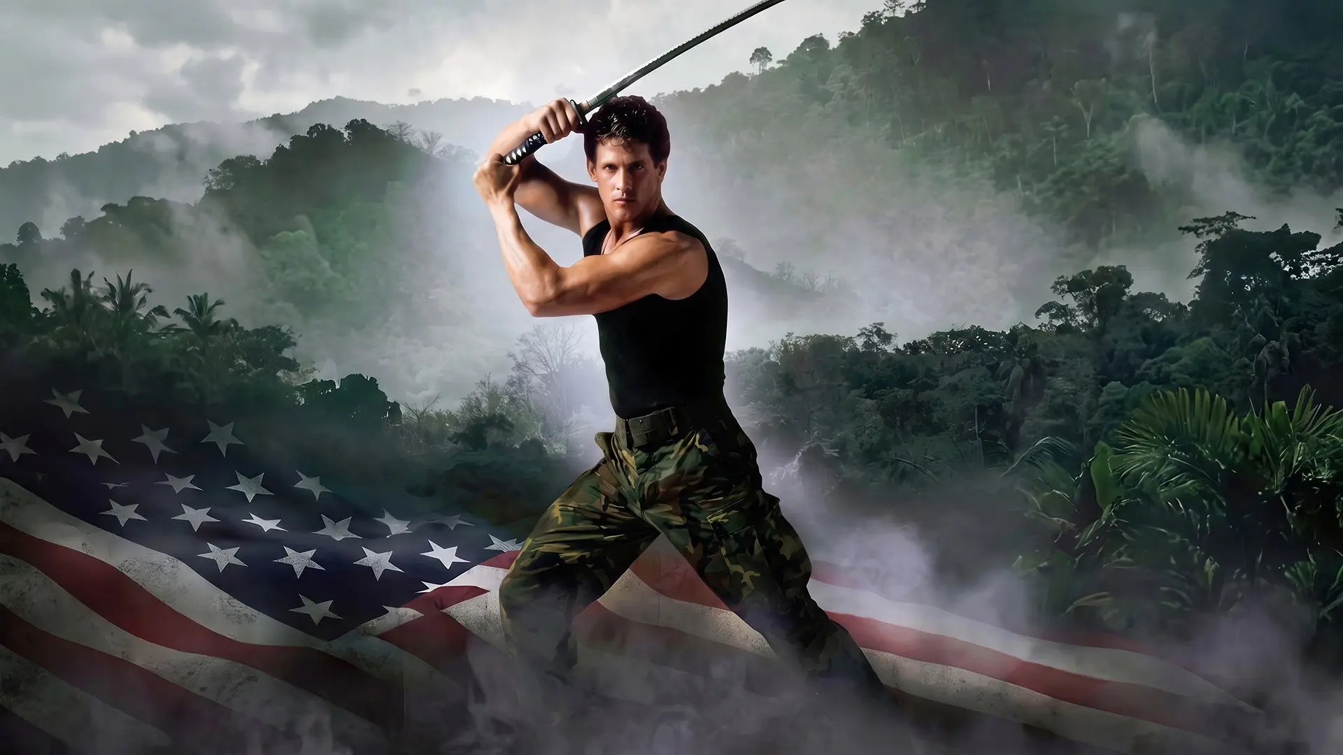 American Ninja backdrop