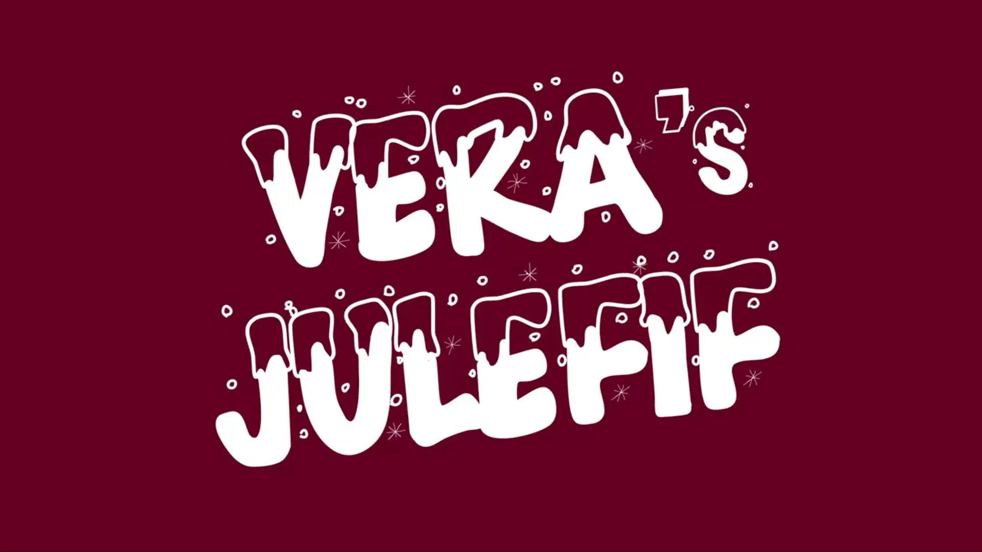 Veras julefif backdrop
