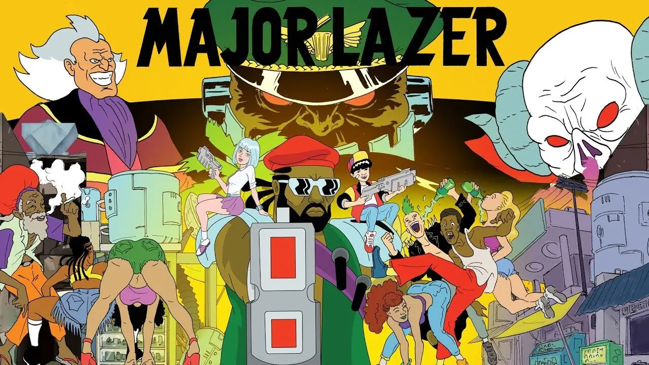 Major Lazer backdrop