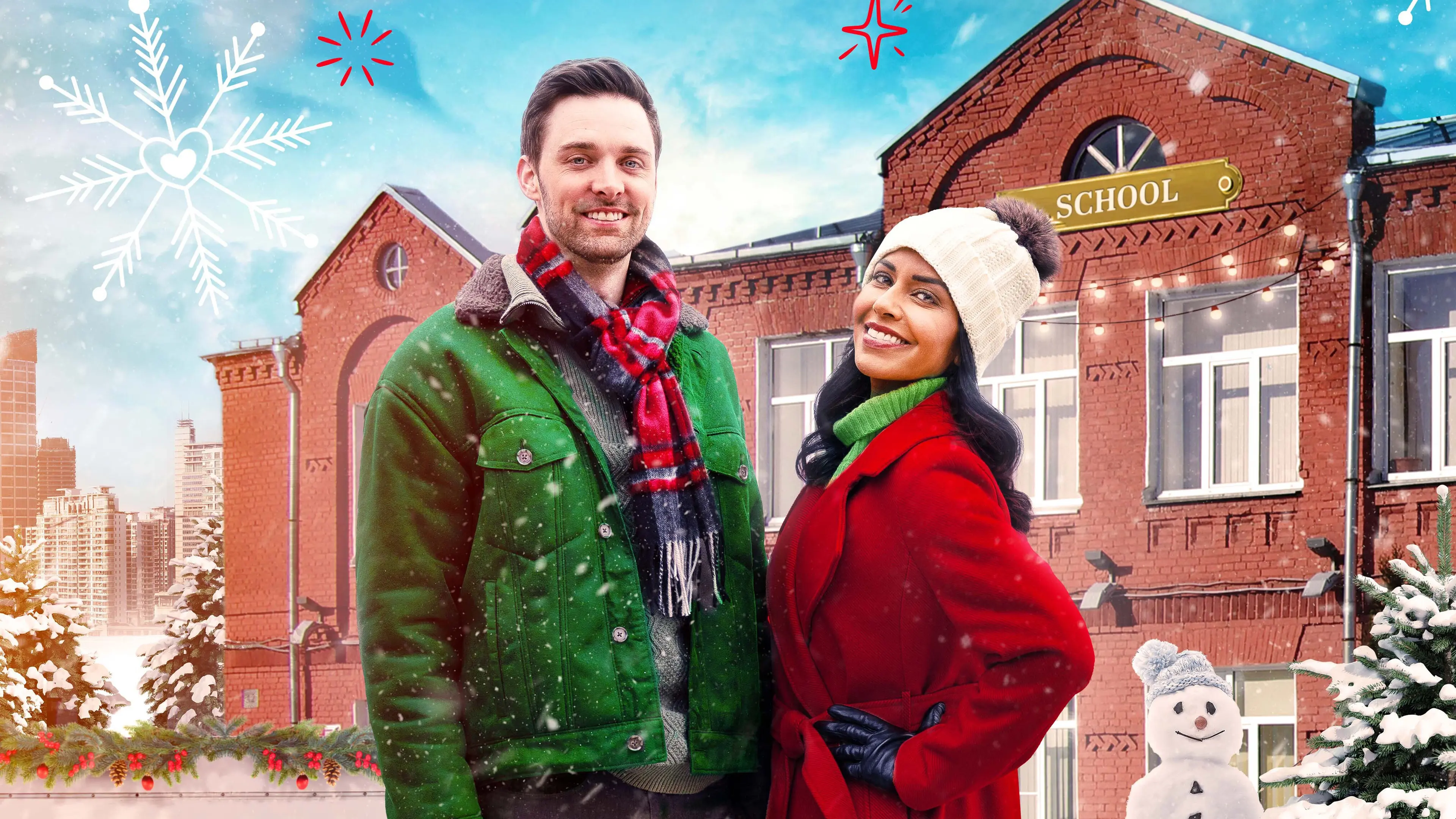 Merry Magic Christmas backdrop