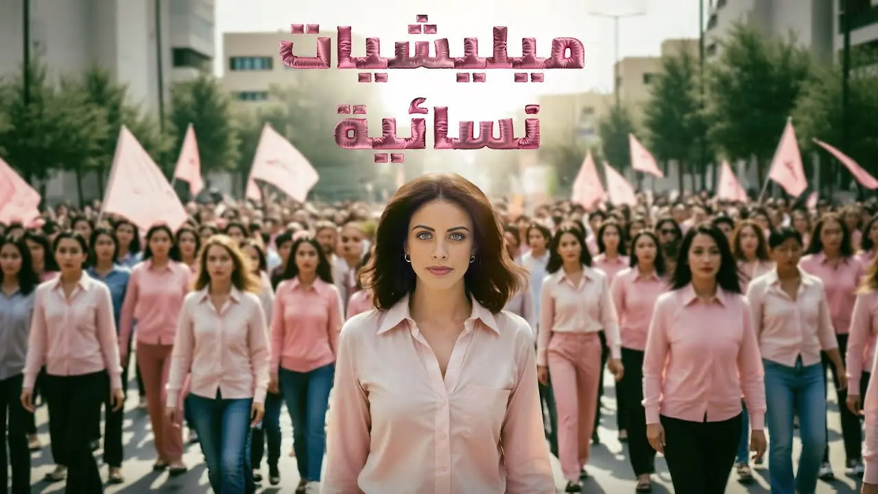Women's militias backdrop