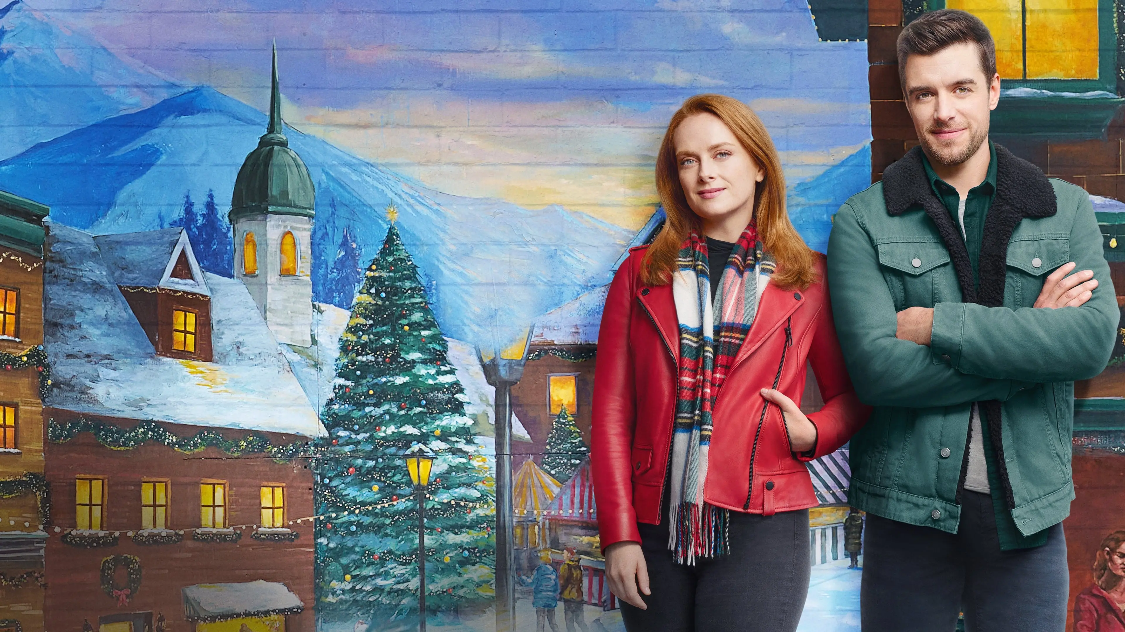 Our Christmas Mural backdrop