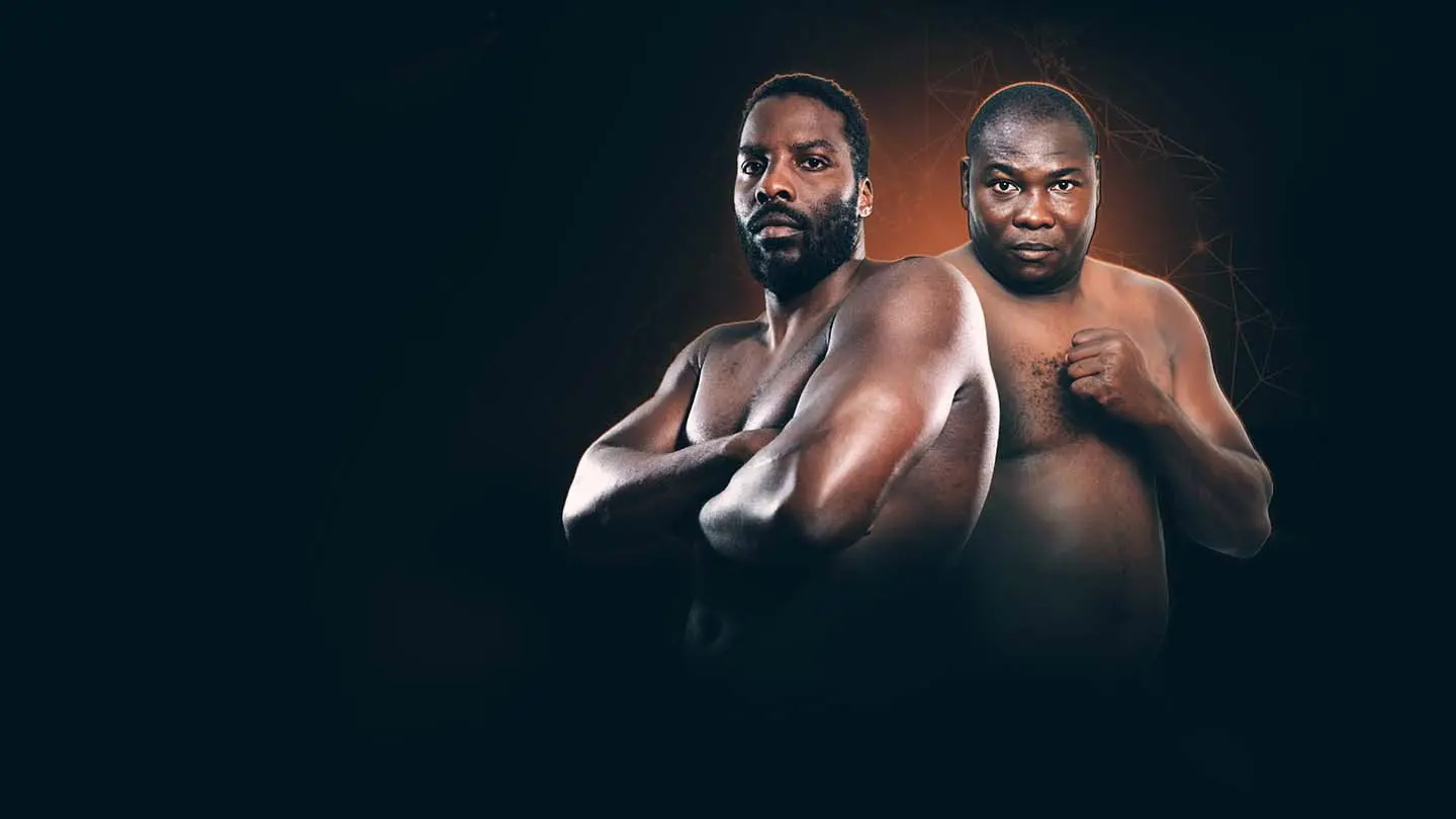 Lawrence Okolie vs. Ebenezer Tetteh backdrop